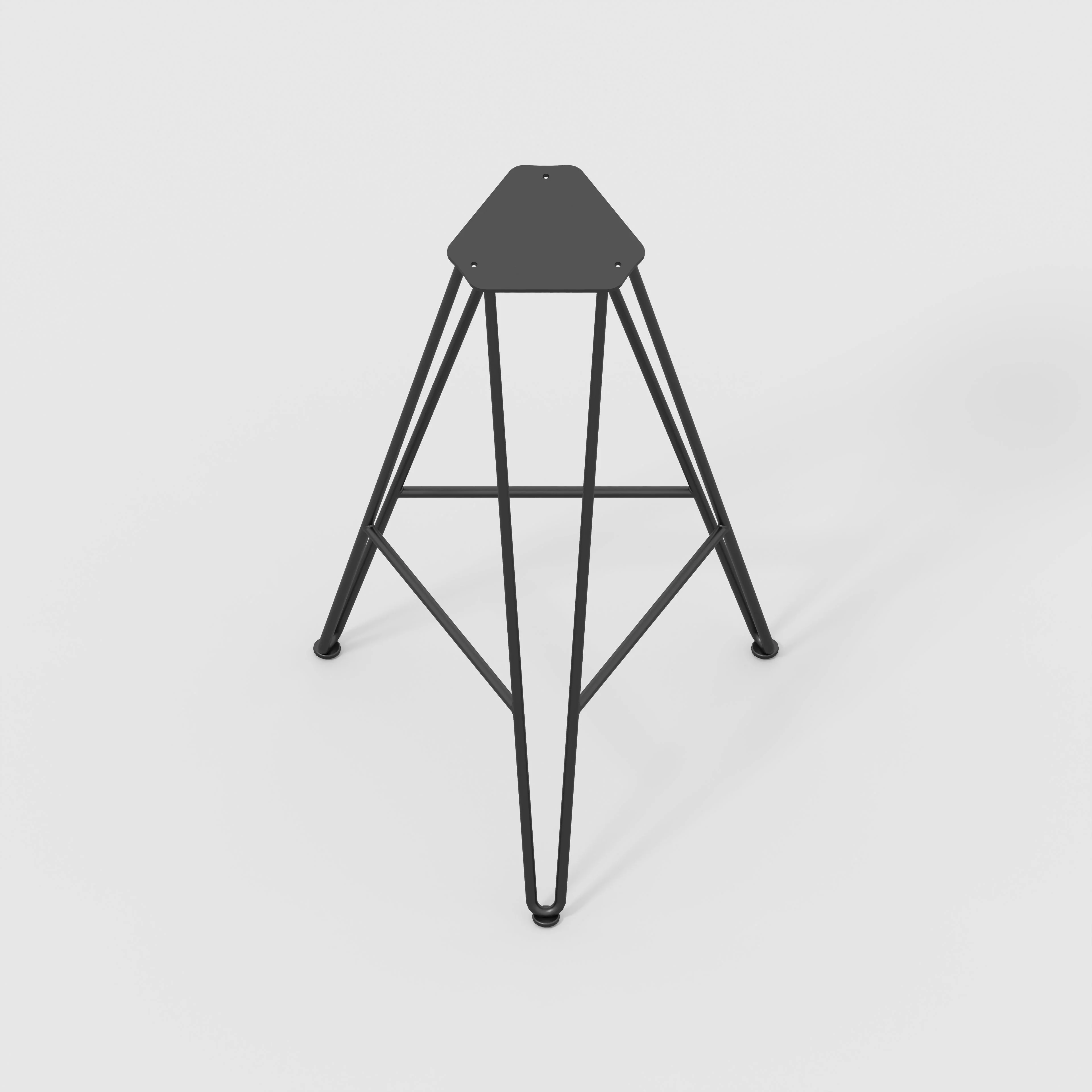Plywood Bar Stool with Black Hairpin Base - Formica Juicy Pink - Image 3