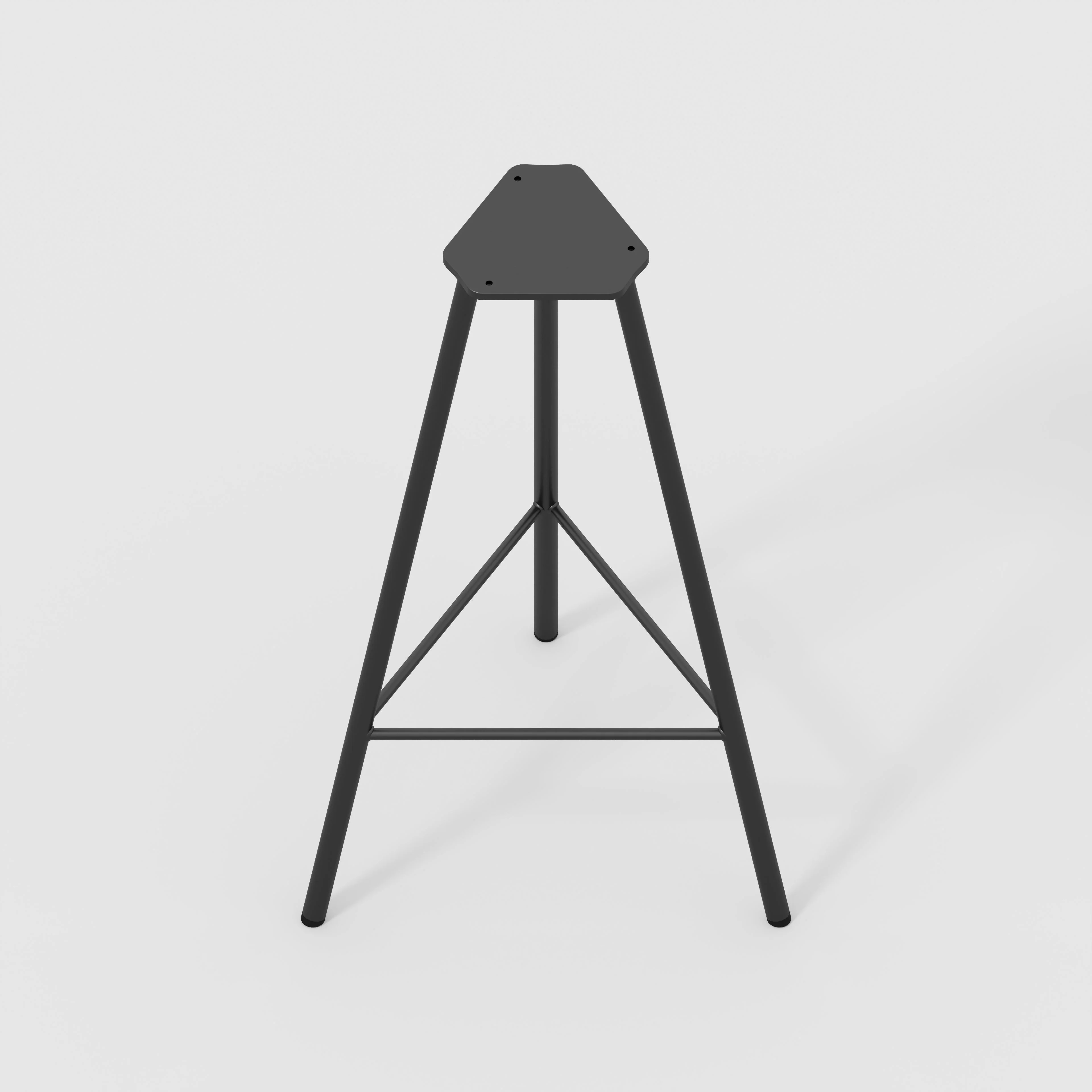 Plywood Bar Stool with Black Nord Base - Formica Juicy Pink - Image 3