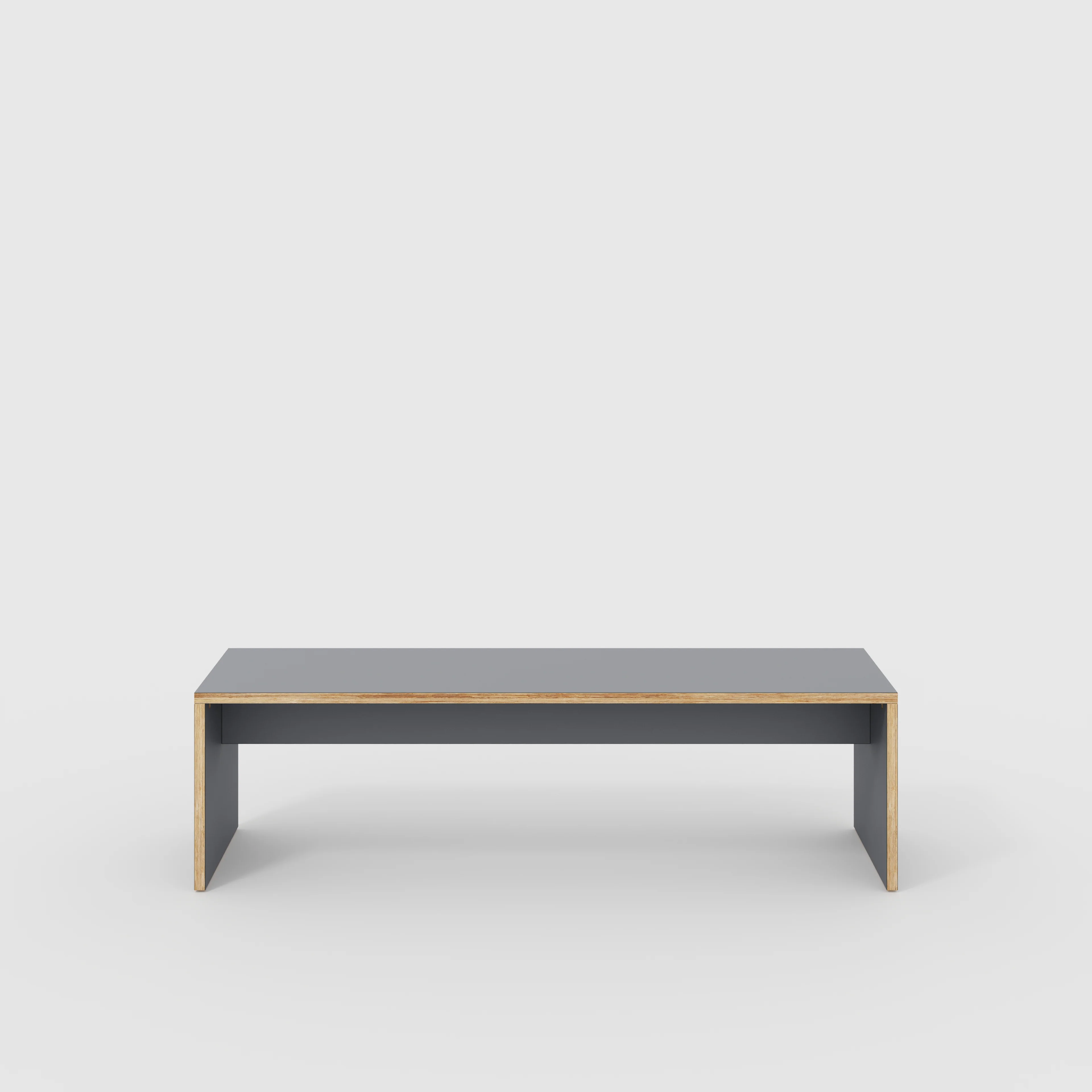 Plywood Bench Seat with Solid Sides - Formica Tornado Grey - 1600(w) x 400(d)