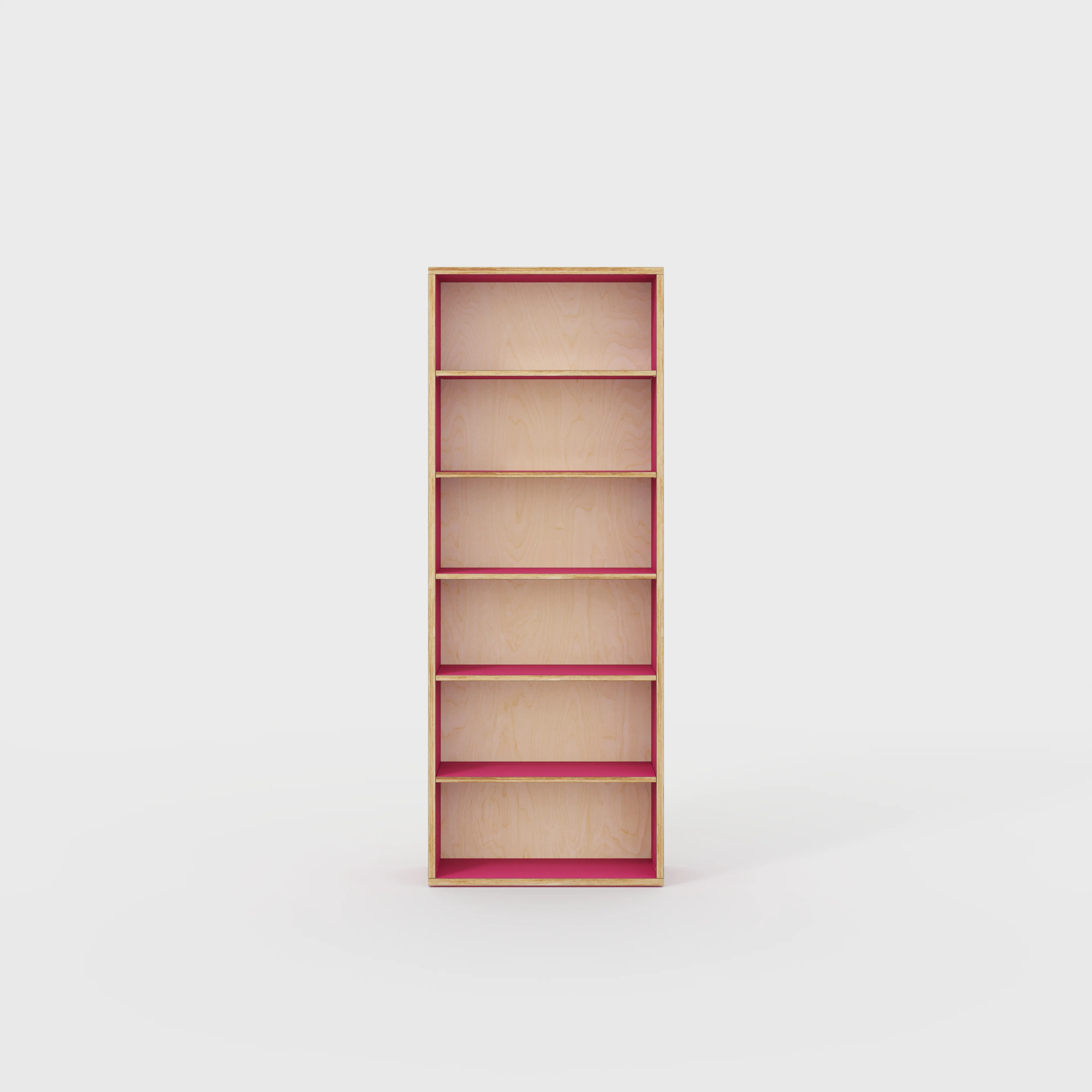 Plywood Bookshelves - Formica Juicy Pink - 800(w) x 300(d) x 2100(h)
