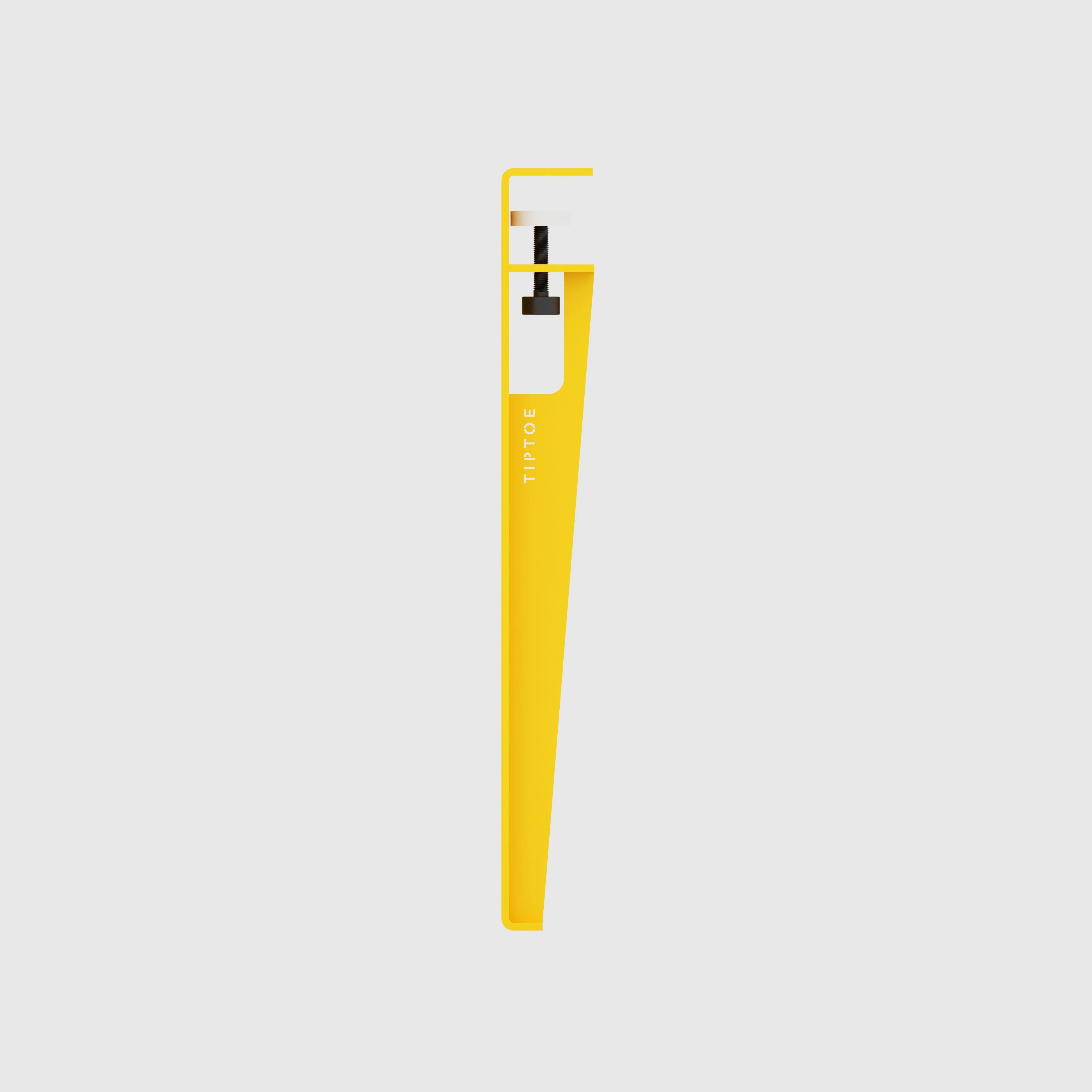 Plywood Kids Desk with Sun Yellow Tiptoe Legs - Formica Chrome Yellow - 800(w) x 400(d) x 500(h) - Image 4