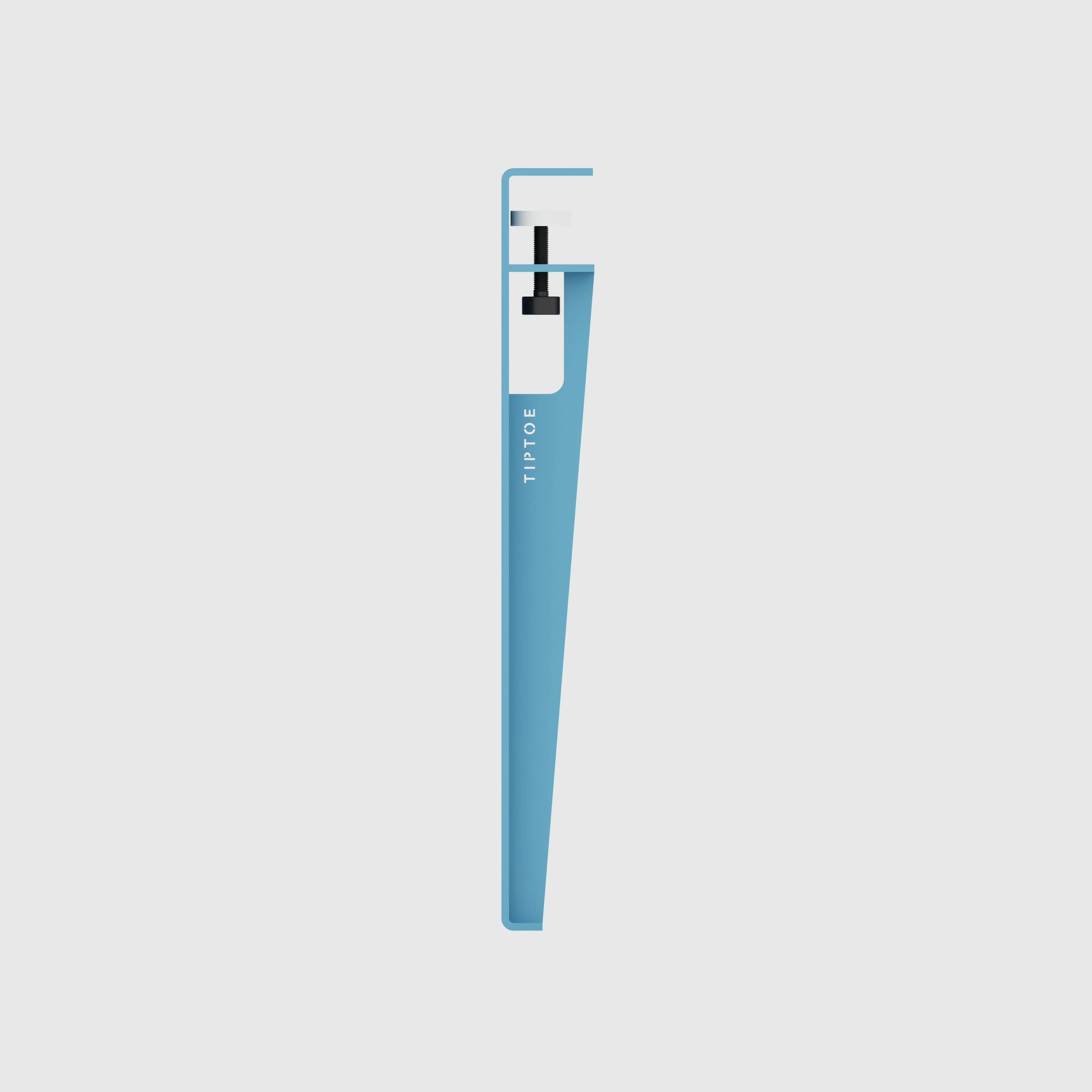 Plywood Kids Desk with Whale Blue Tiptoe Legs - Formica Caribbean Blue - 800(w) x 400(d) x 500(h) - Image 4