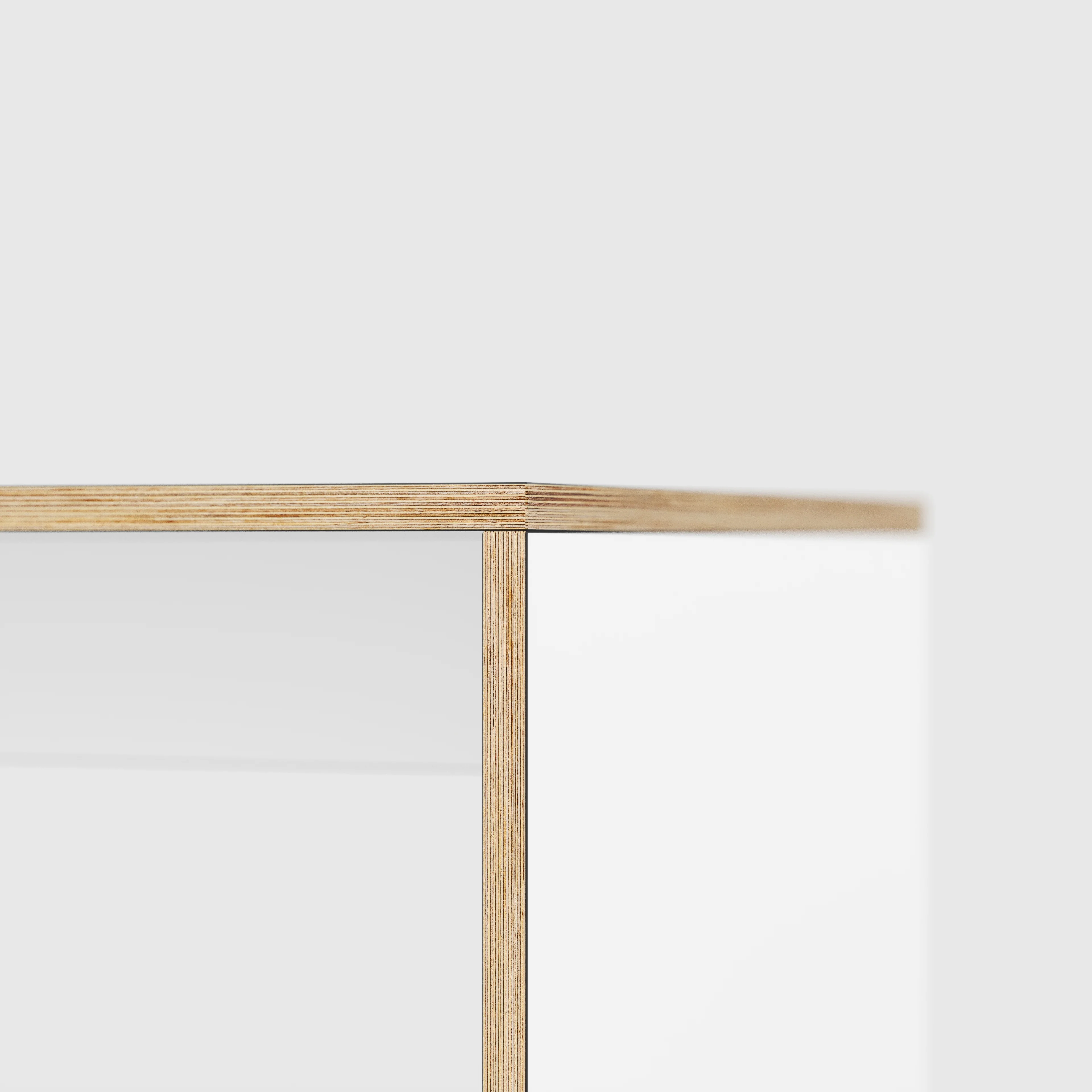 Plywood Kids Table with Solid Sides - Formica White - 800(w) x 600(d) x 500(h) - Image 4