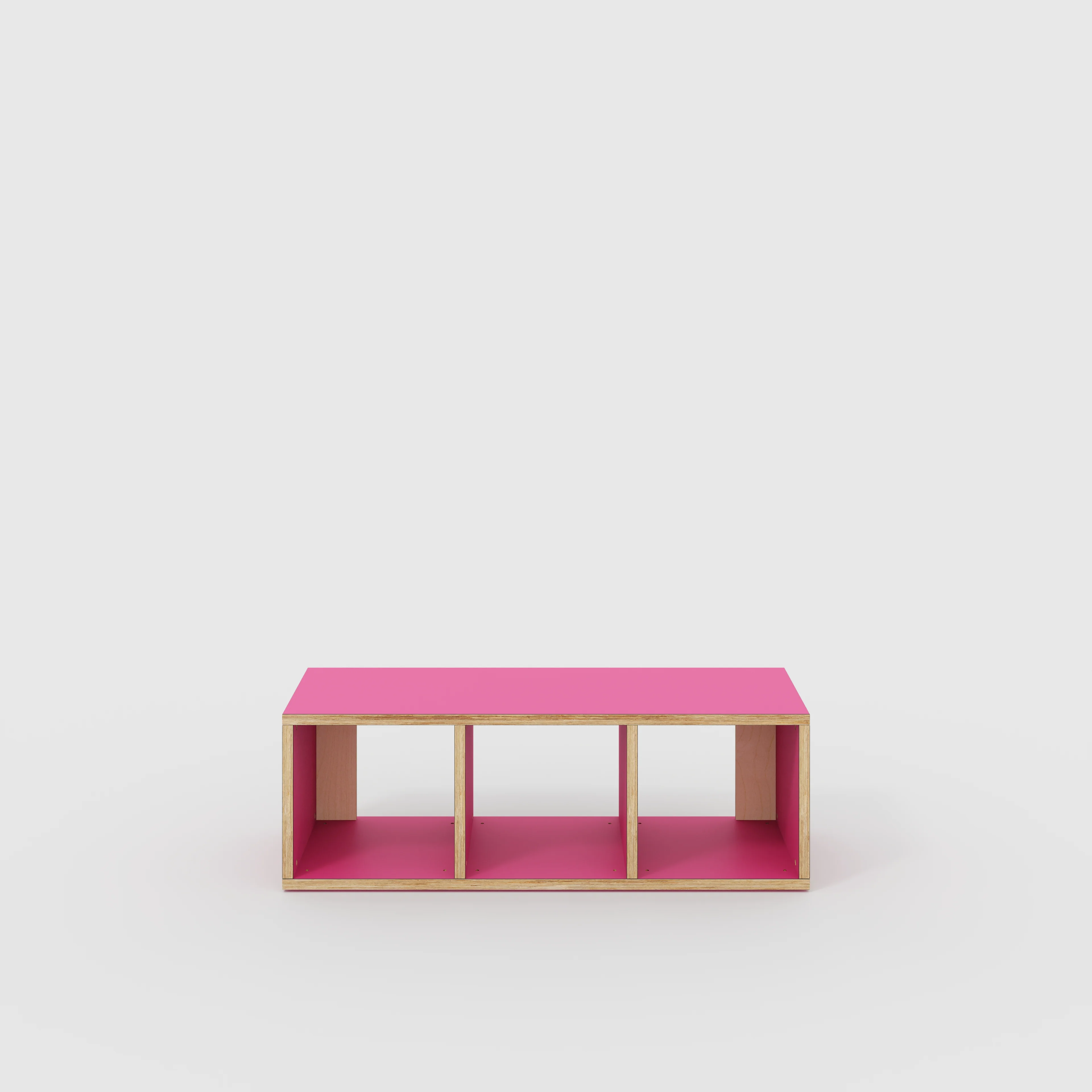 Plywood Open Shelves - Formica Juicy Pink - 1200(w) x 400(d) x 400(h)