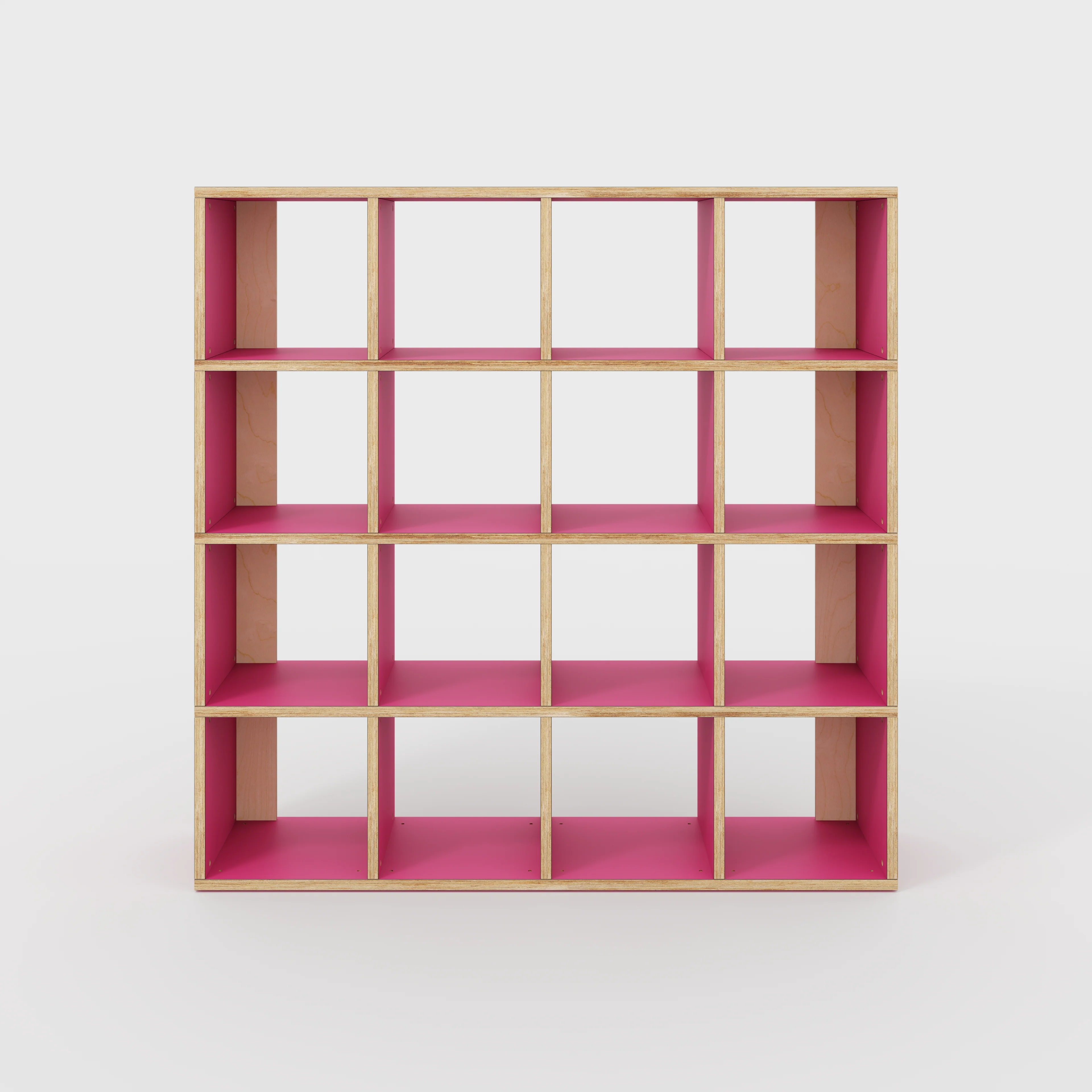 Plywood Open Shelves - Formica Juicy Pink - 1600(w) x 400(d) x 1600(h)