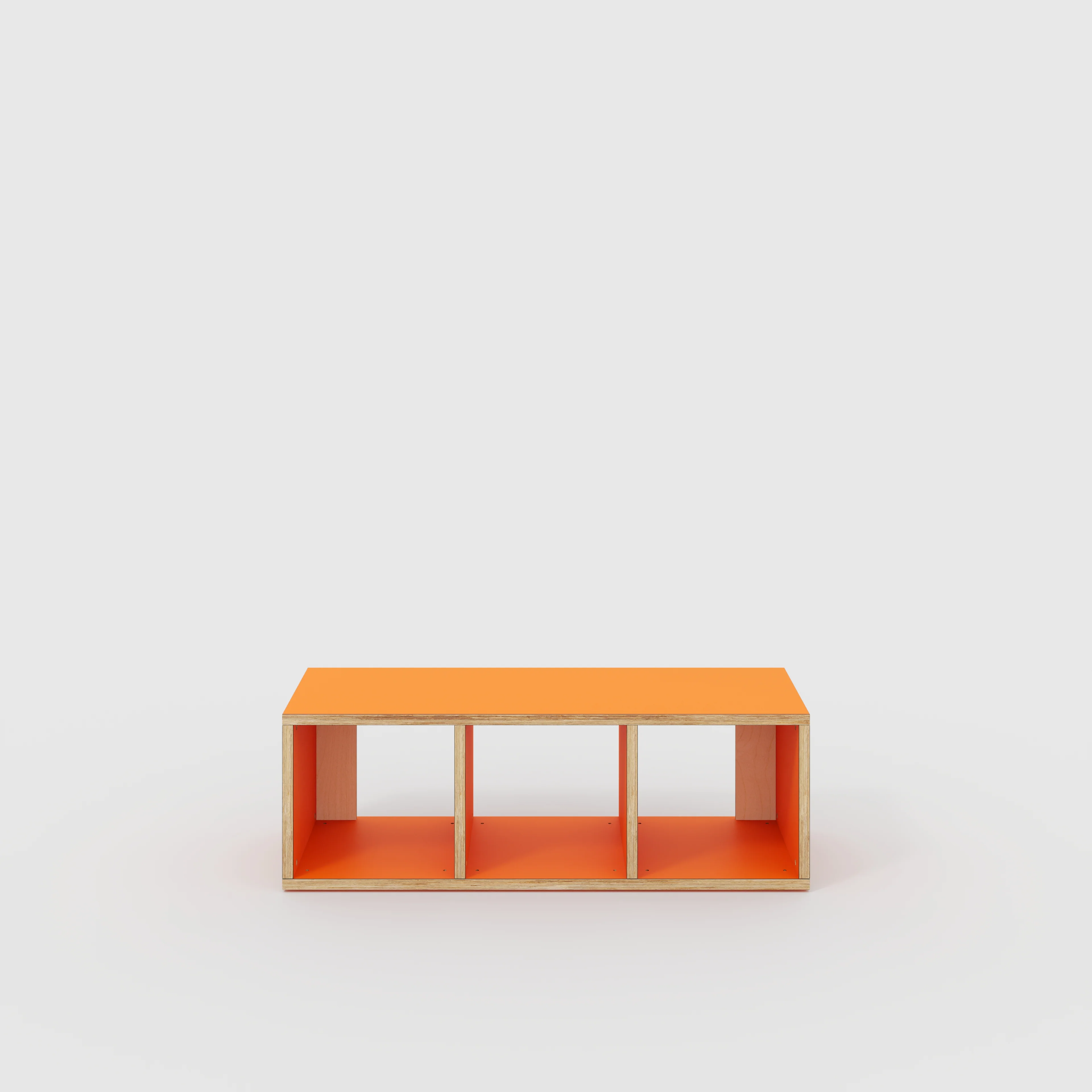Plywood Open Shelves - Formica Levante Orange - 1200(w) x 400(d) x 400(h)