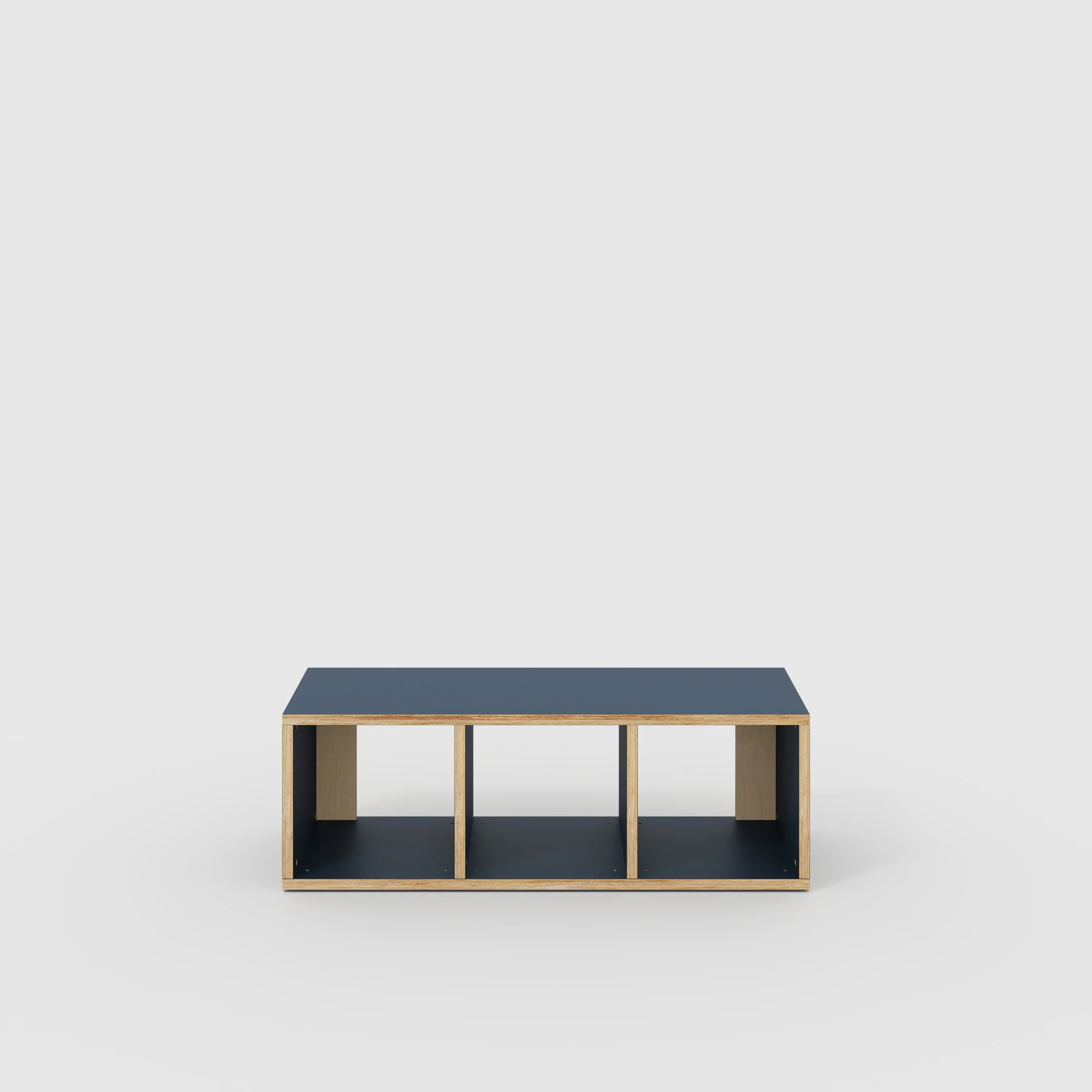 Plywood Open Shelves - Formica Night Sea Blue - 1200(w) x 400(d) x 400(h)