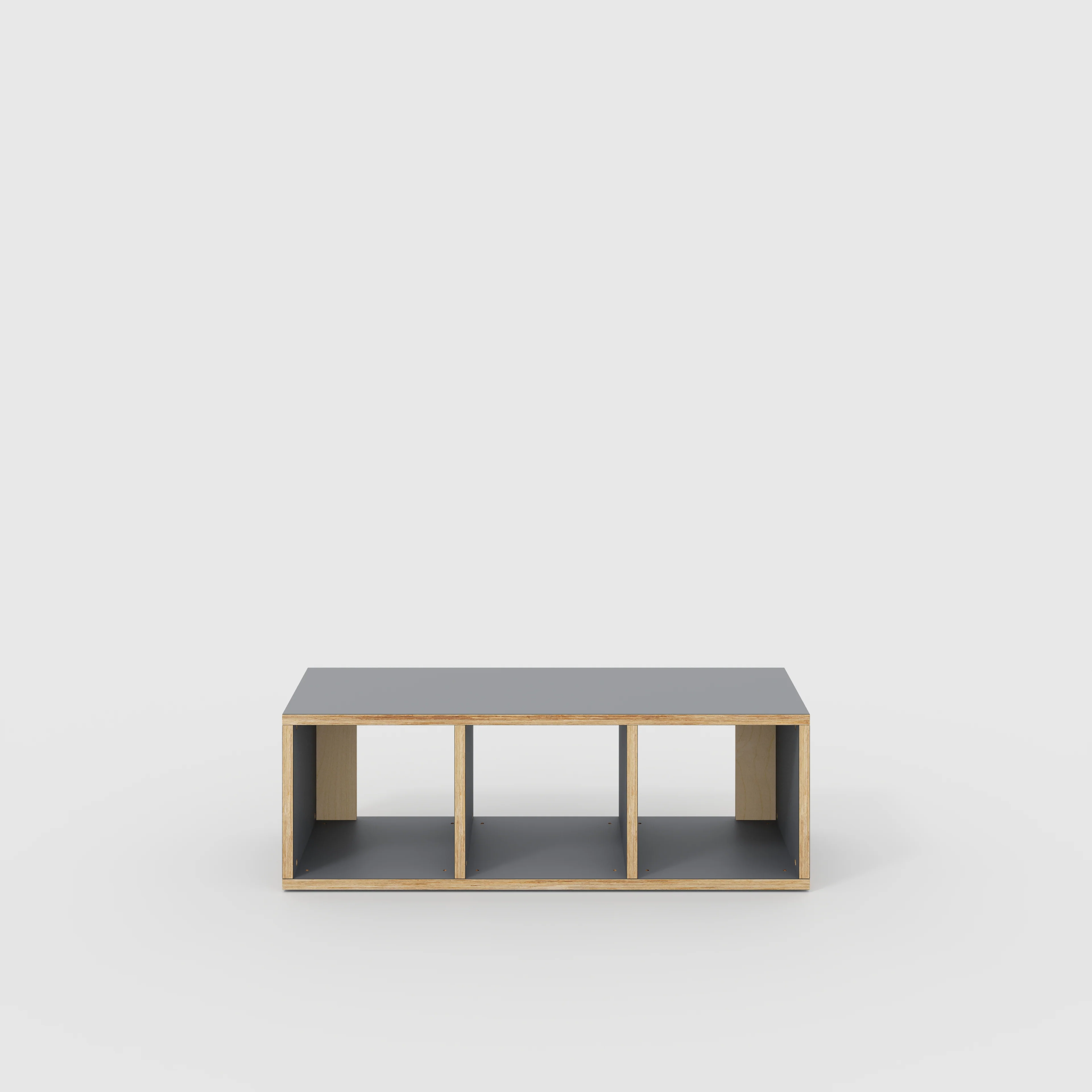 Plywood Open Shelves - Formica Tornado Grey - 1200(w) x 400(d) x 400(h)