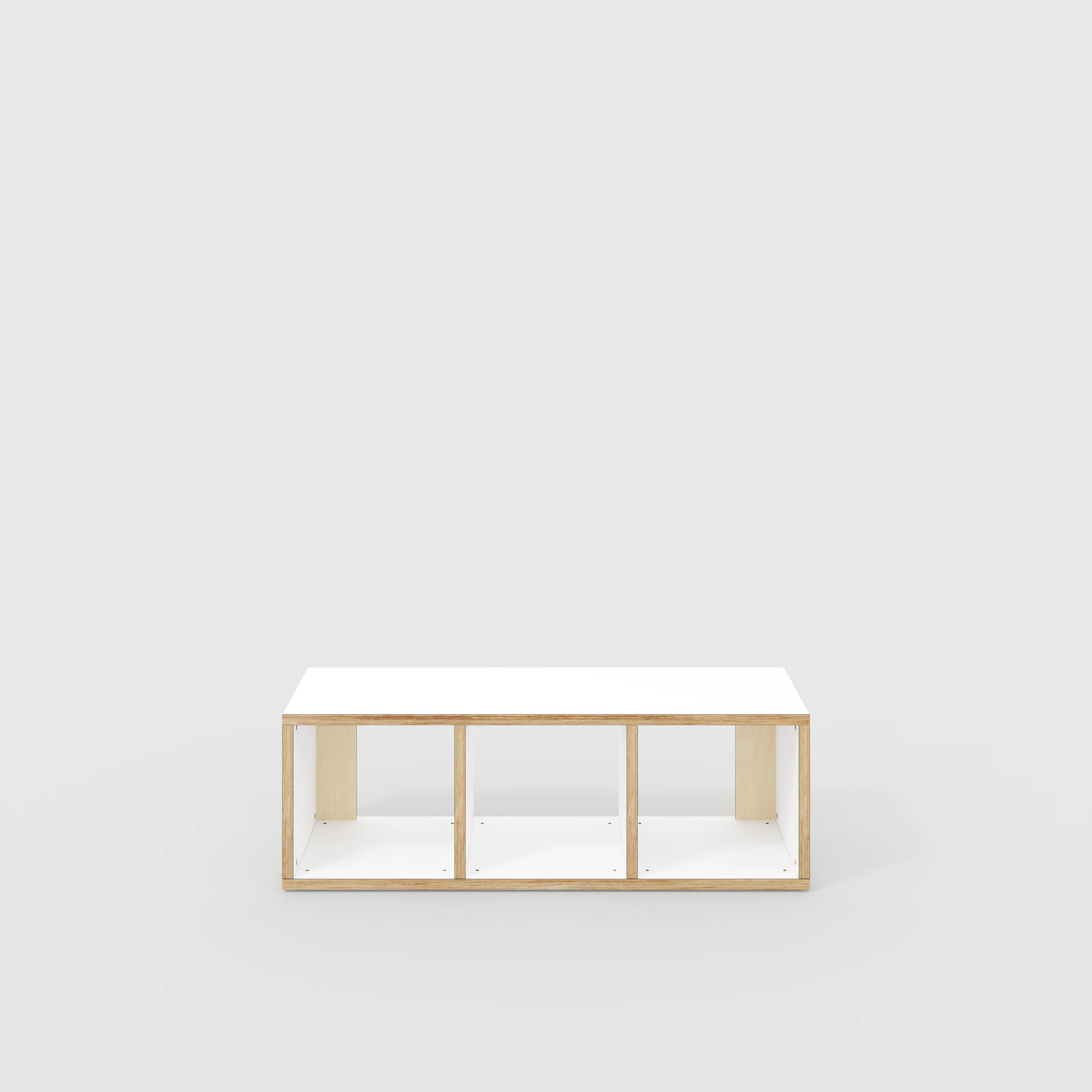 Plywood Open Shelves - Formica White - 1200(w) x 400(d) x 400(h)