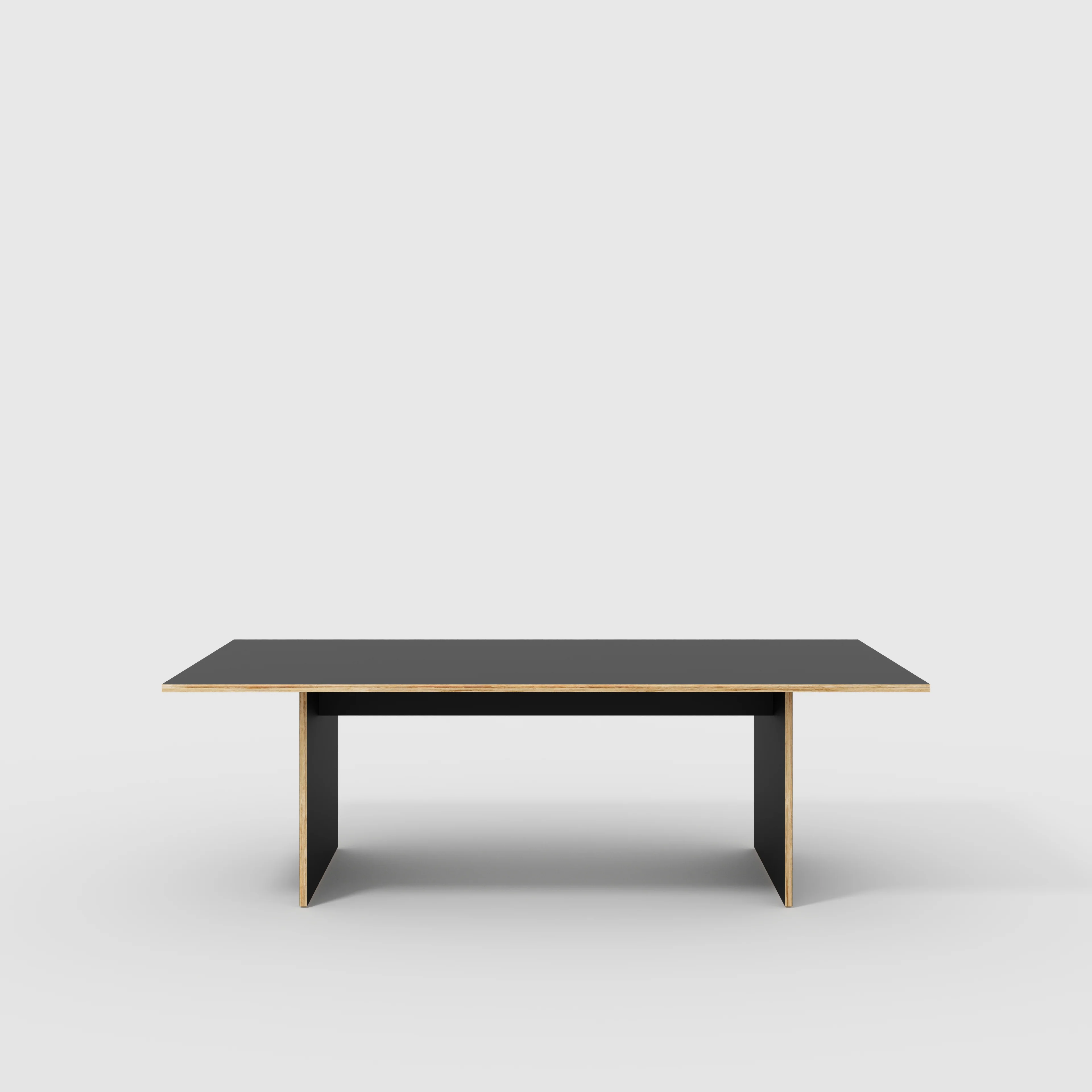 Plywood Platform Table - Formica Diamond Black - 2400(w) x 1200(d) x 750(h)