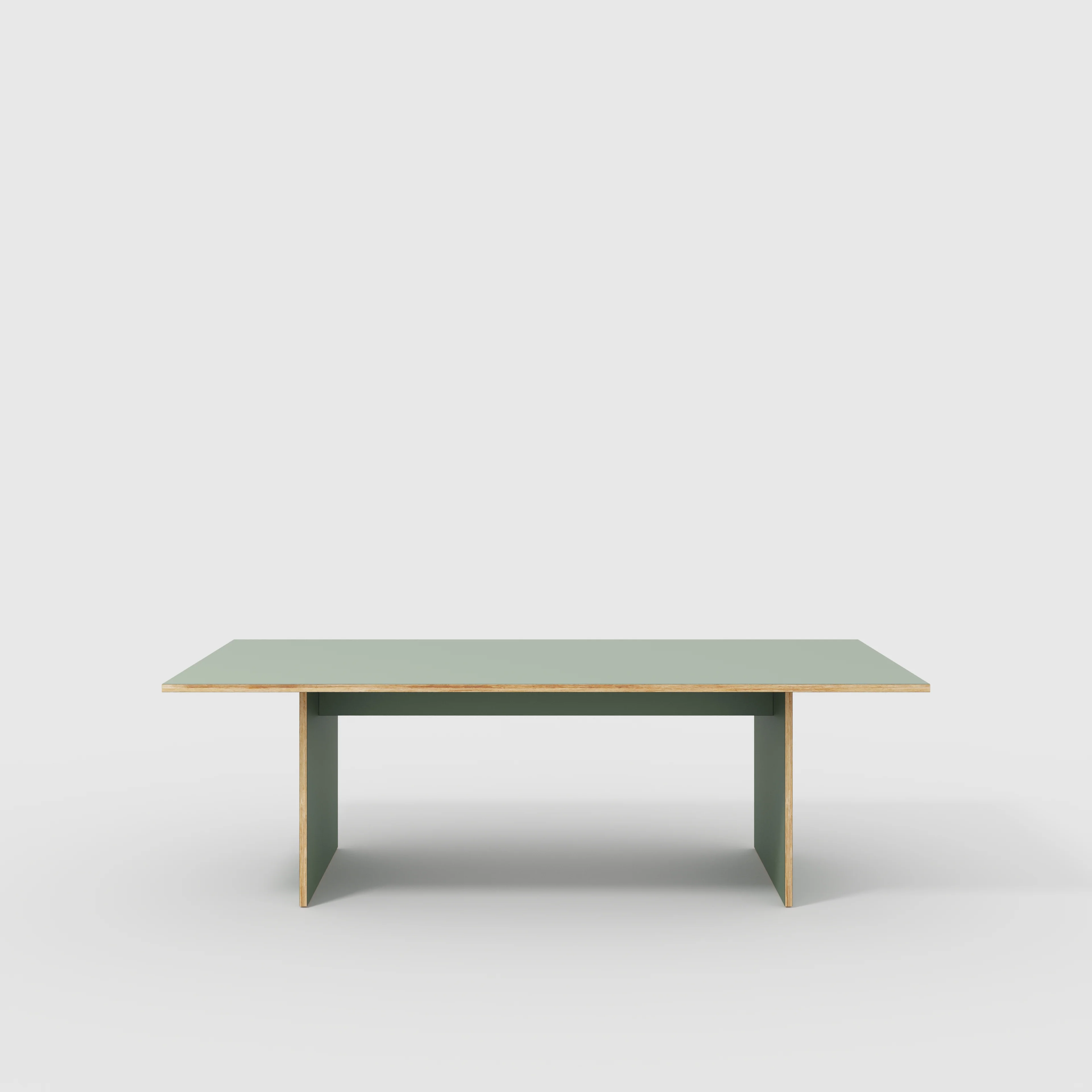 Plywood Platform Table - Formica Green Slate - 2400(w) x 1200(d) x 750(h)