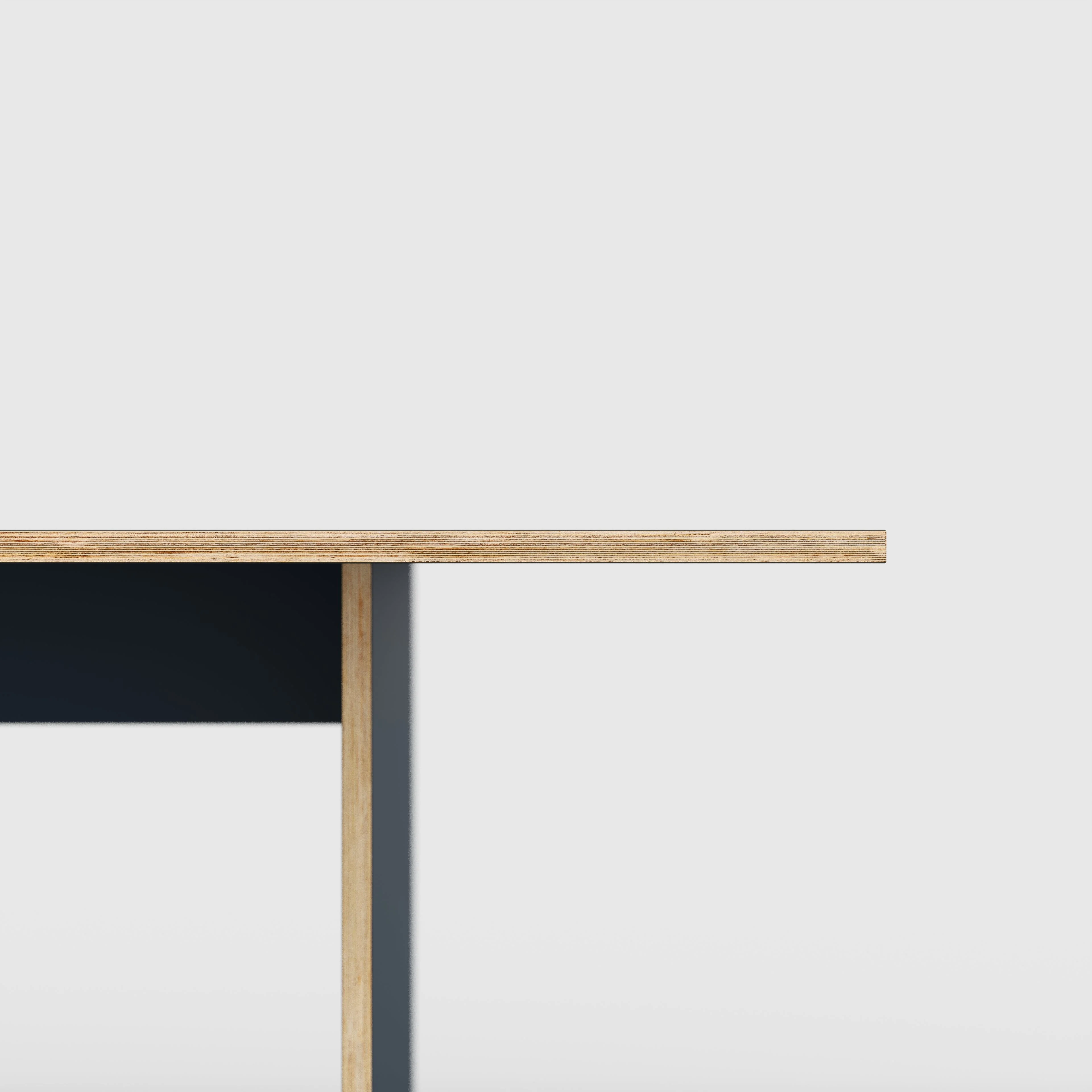Plywood Platform Table - Formica Night Sea Blue- 5600(w) x 1000(d) x 750(h) - Image 4