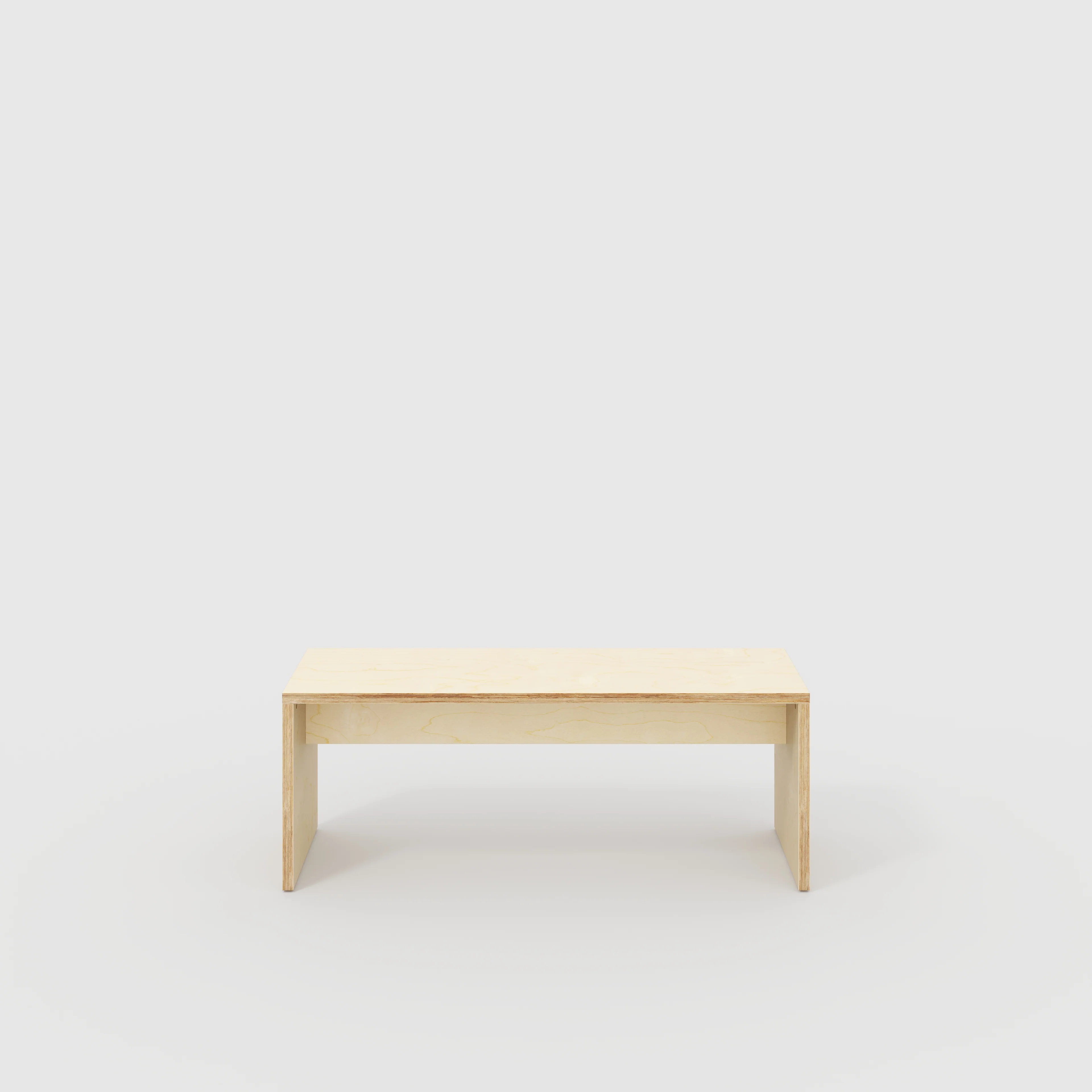 Plywood Bench Seat with Solid Sides - Plywood Birch - 1200(w) x 400(d)