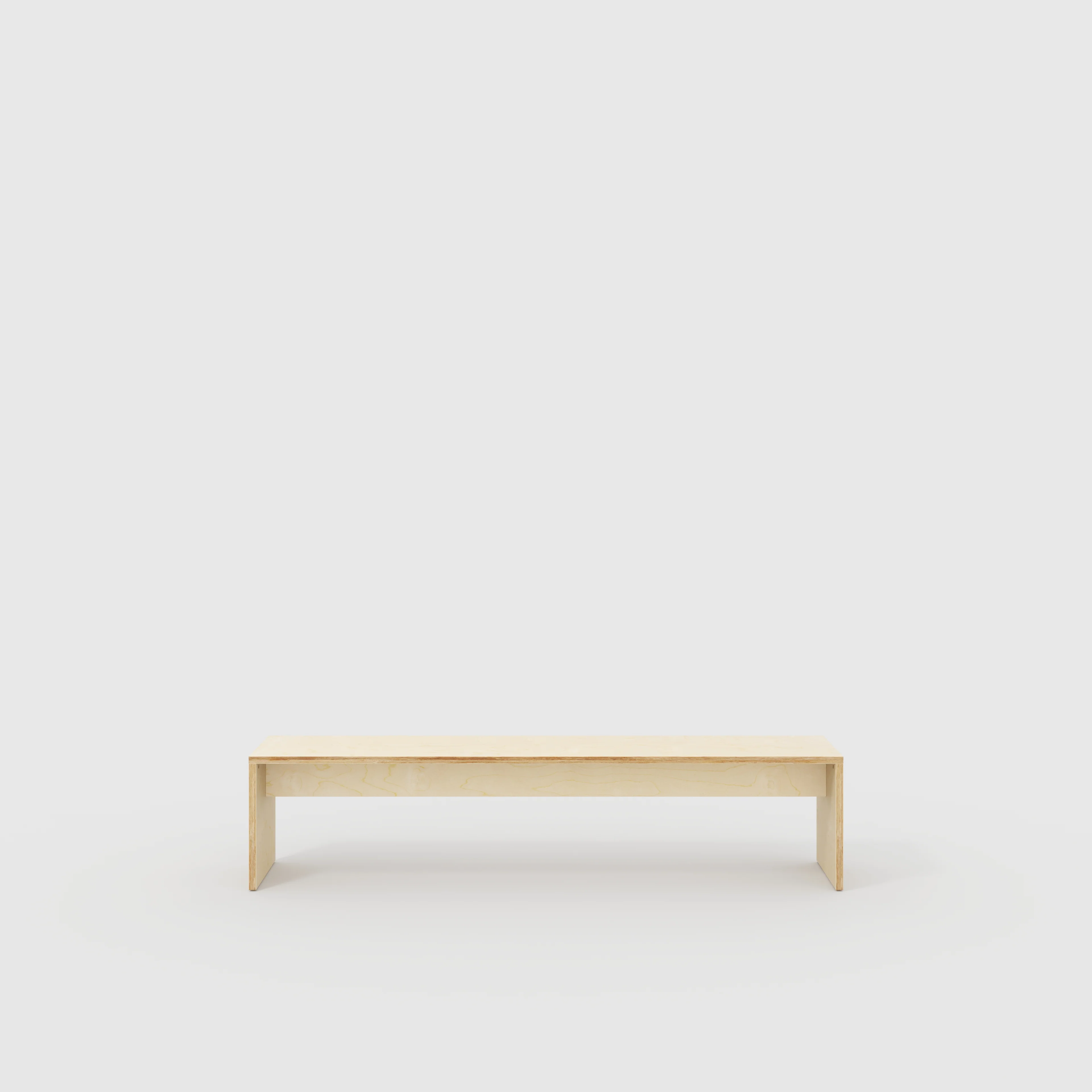 Plywood Bench Seat with Solid Sides - Plywood Birch - 2000(w) x 400(d)