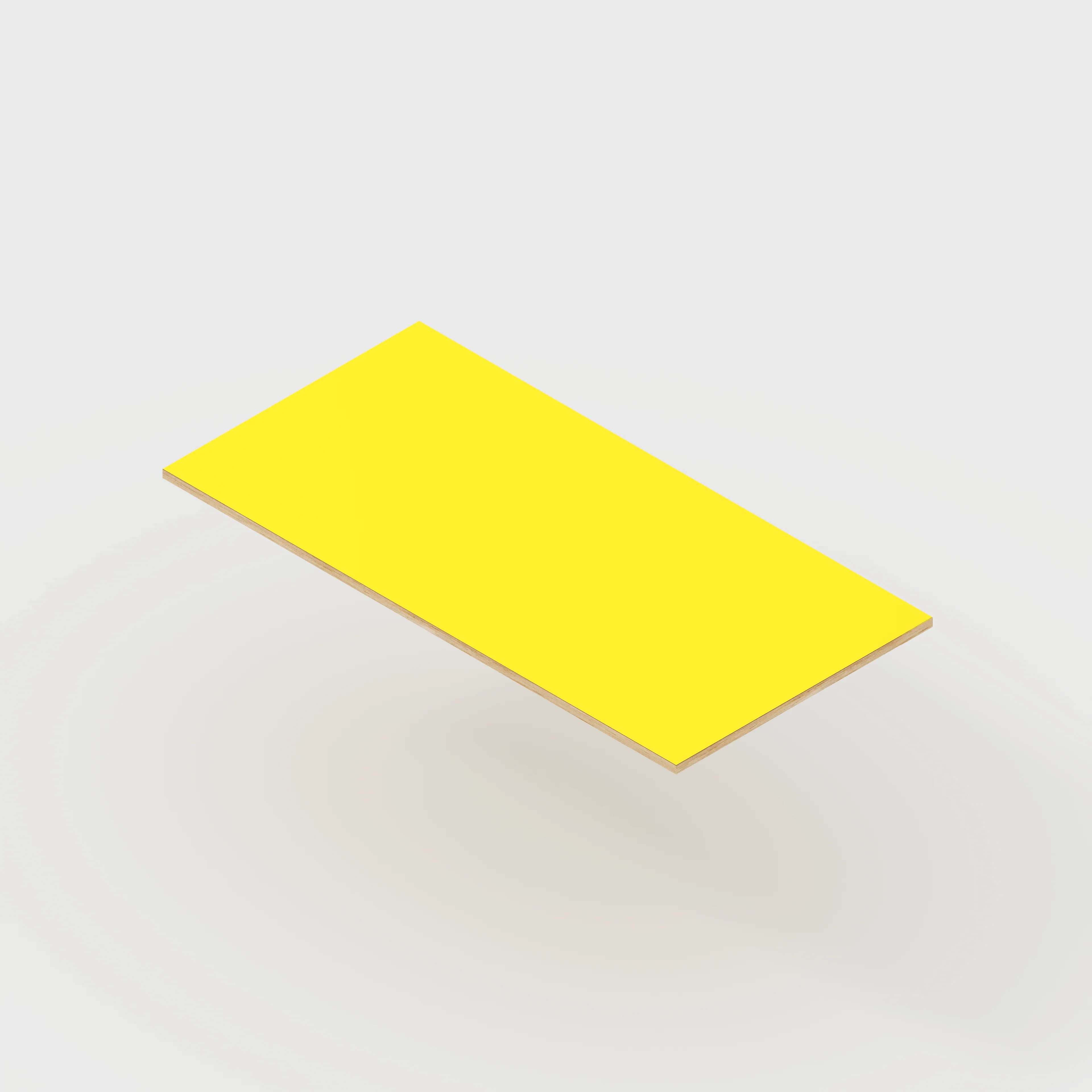 Plywood Desktop - Formica Chrome Yellow - 1600(w) x 800(d) - Image 4