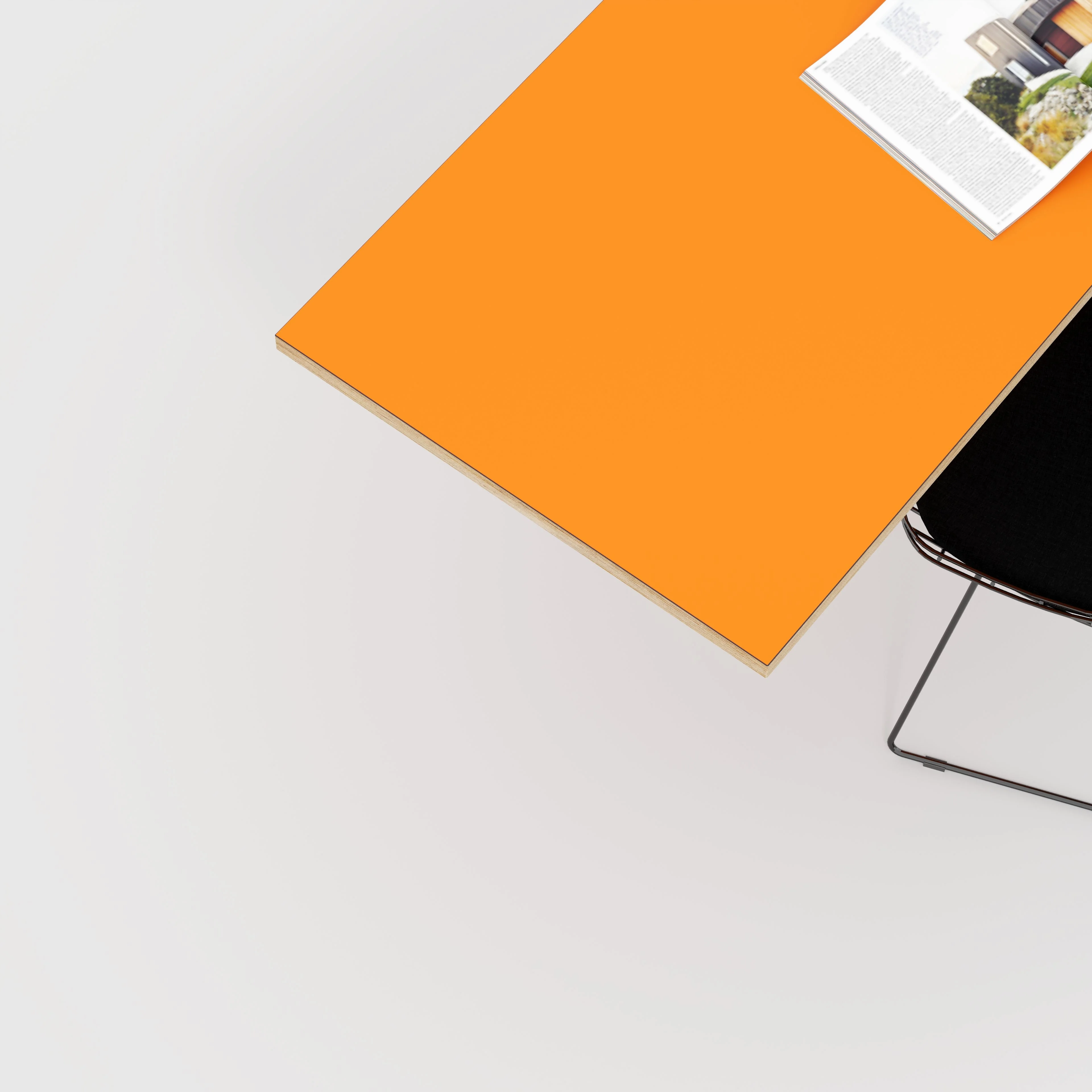 Plywood Desktop - Formica Levante Orange - 1600(w) x 800(d) - Image 2