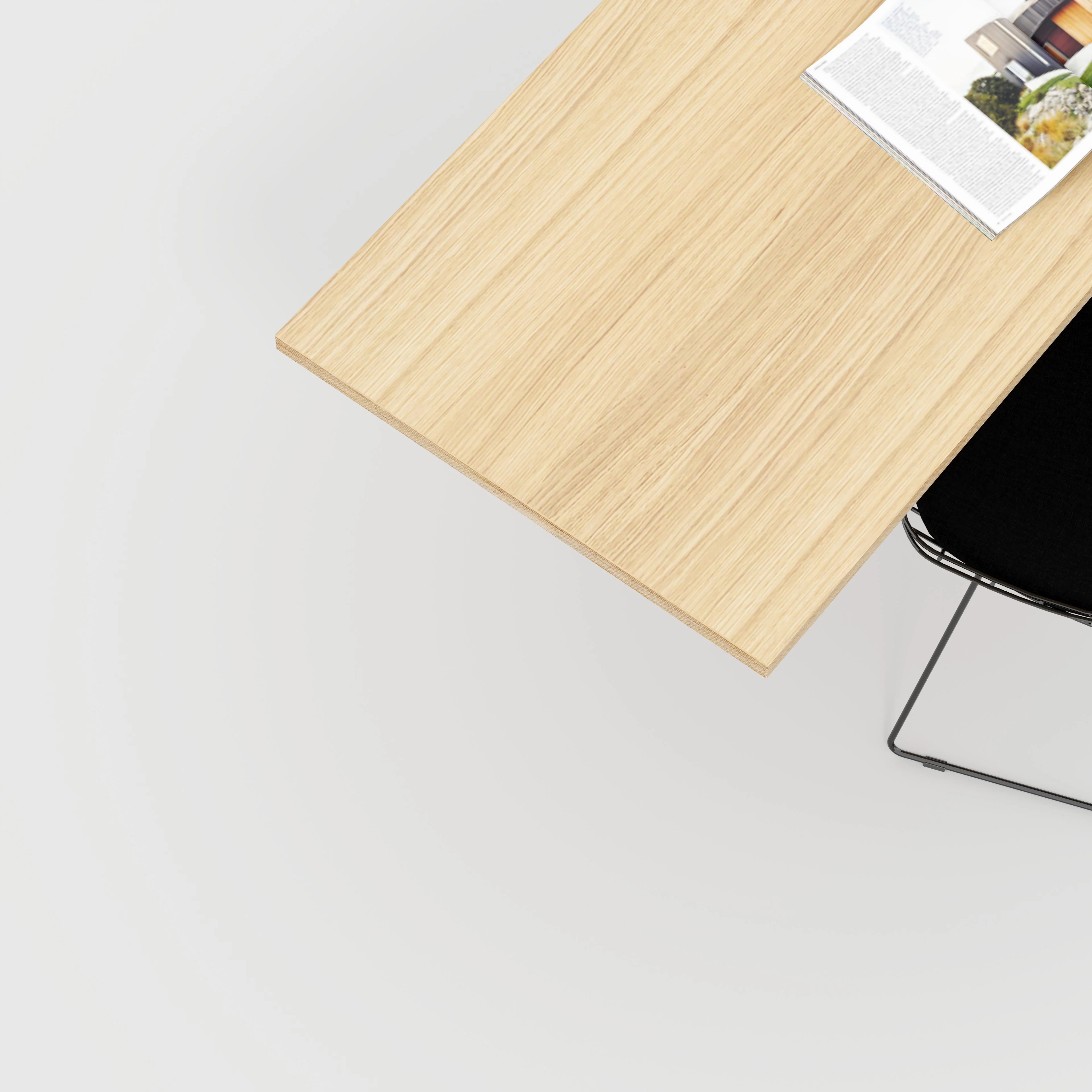 Plywood Desktop - Plywood Oak - 1600(w) x 800(d) - Image 2