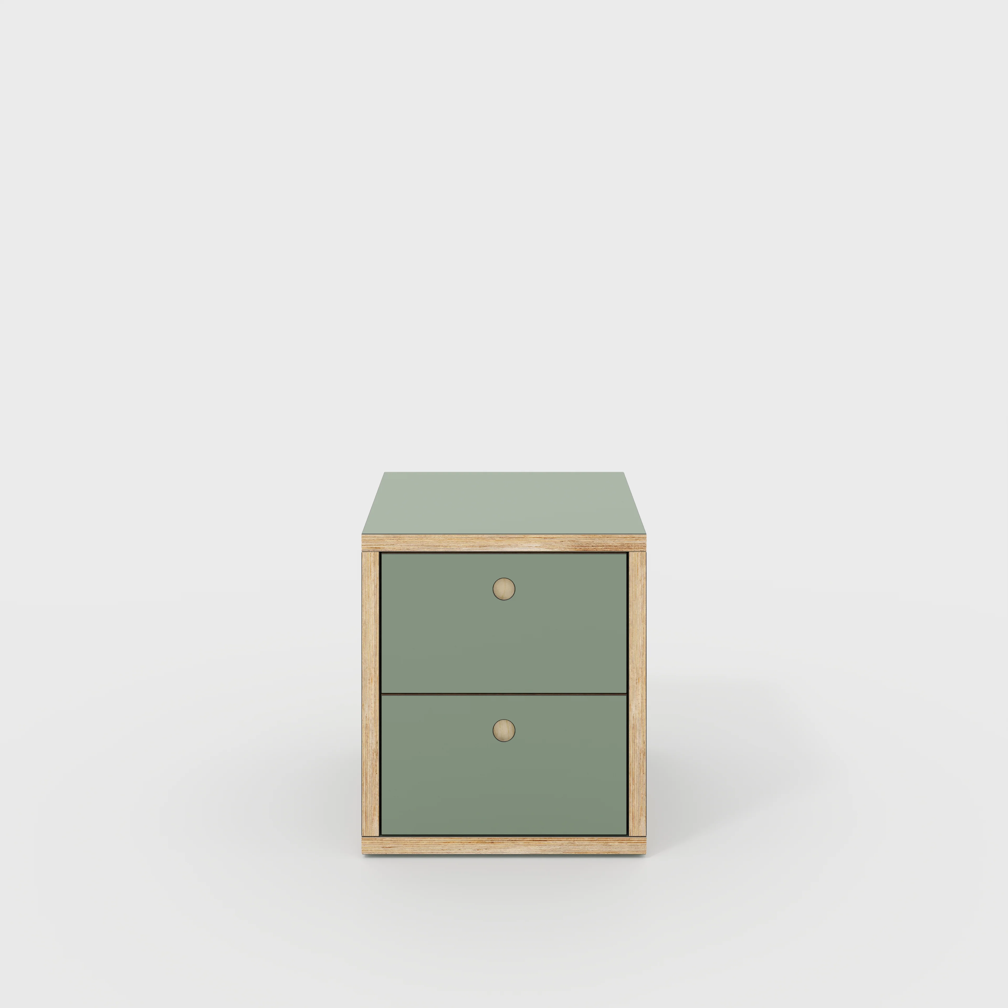 Plywood Drawer Unit - Formica Green Slate - 400(w) x 400(d) x 450(h)