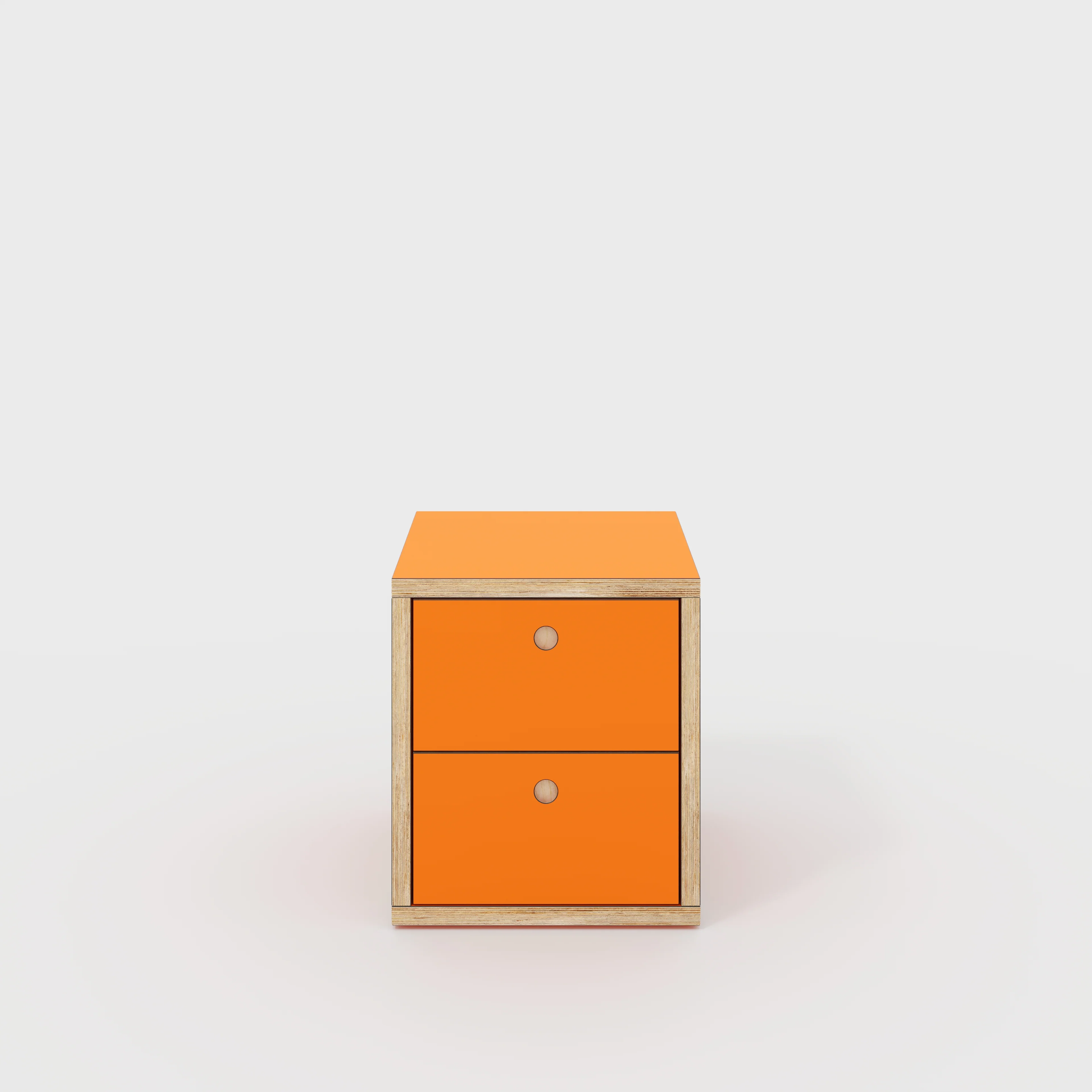Plywood Drawer Unit - Formica Levante Orange - 400(w) x 400(d) x 450(h)