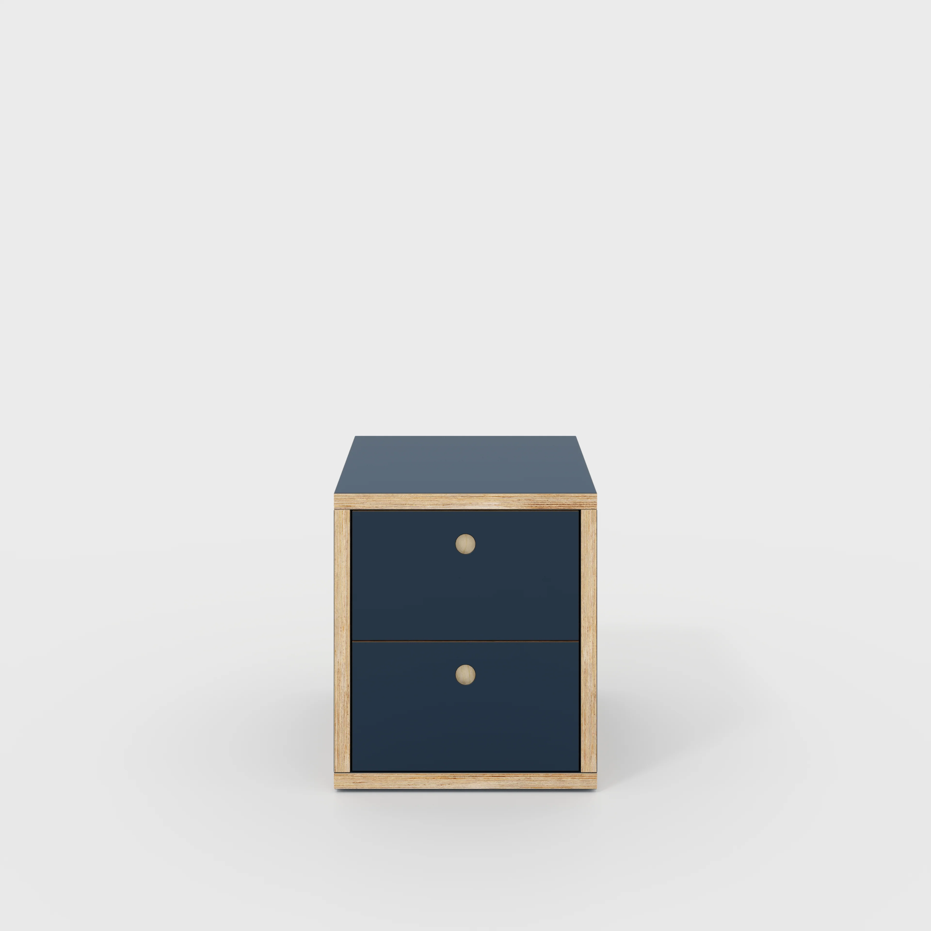 Plywood Drawer Unit - Formica Night Sea Blue - 400(w) x 400(d) x 450(h)