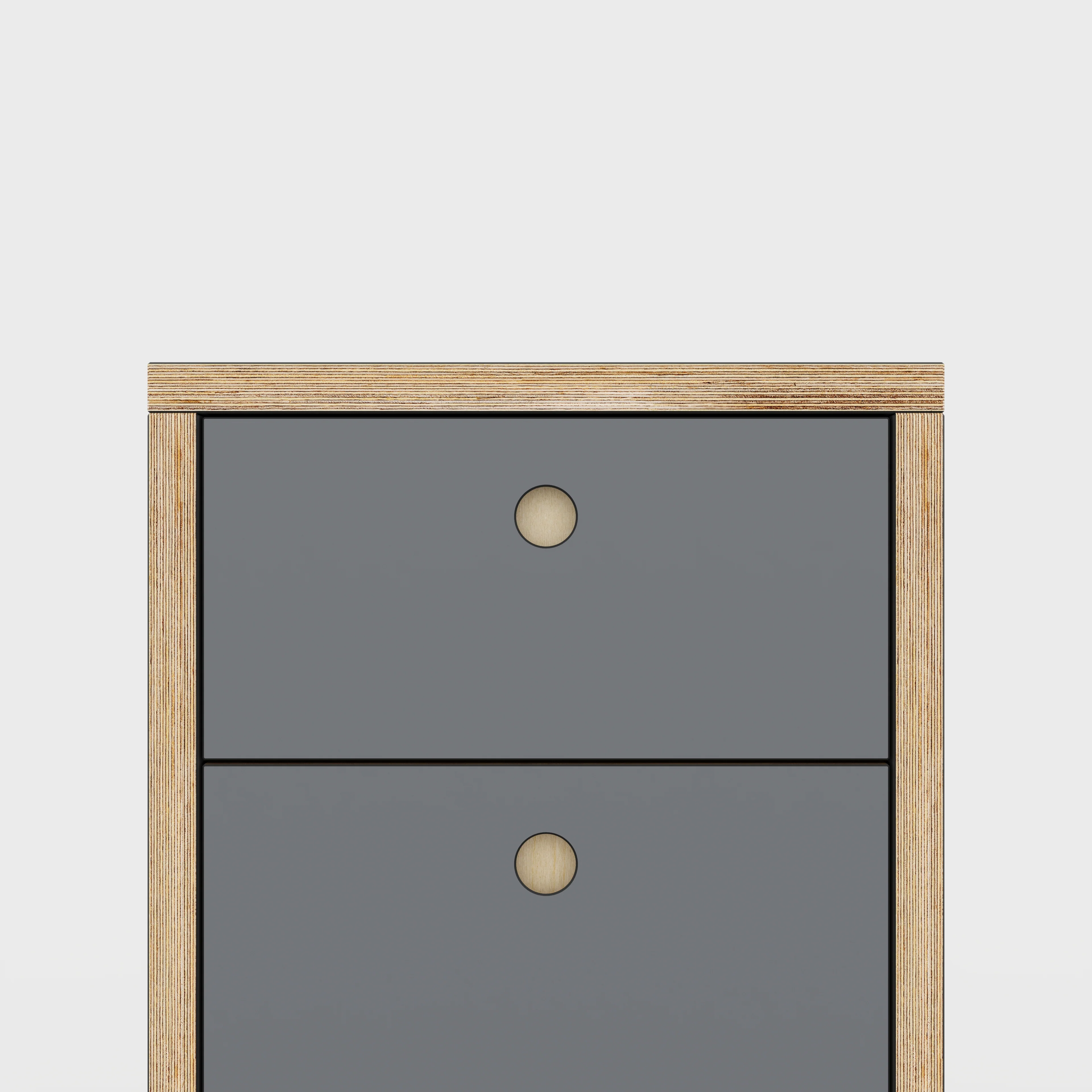 Plywood Drawer Unit - Formica Tornado Grey - 400(w) x 400(d) x 450(h) - Image 3