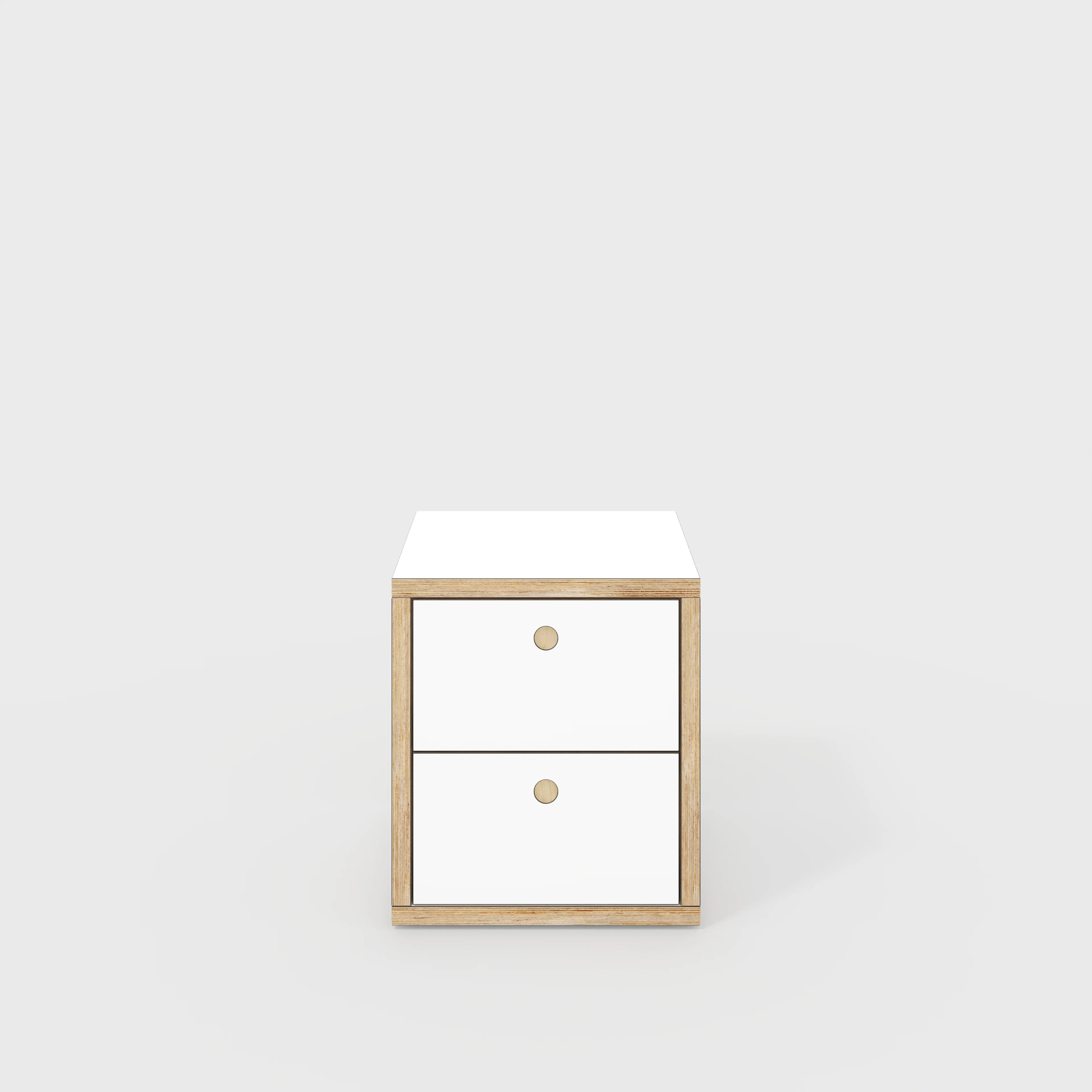 Plywood Drawer Unit - Formica White - 400(w) x 400(d) x 450(h)
