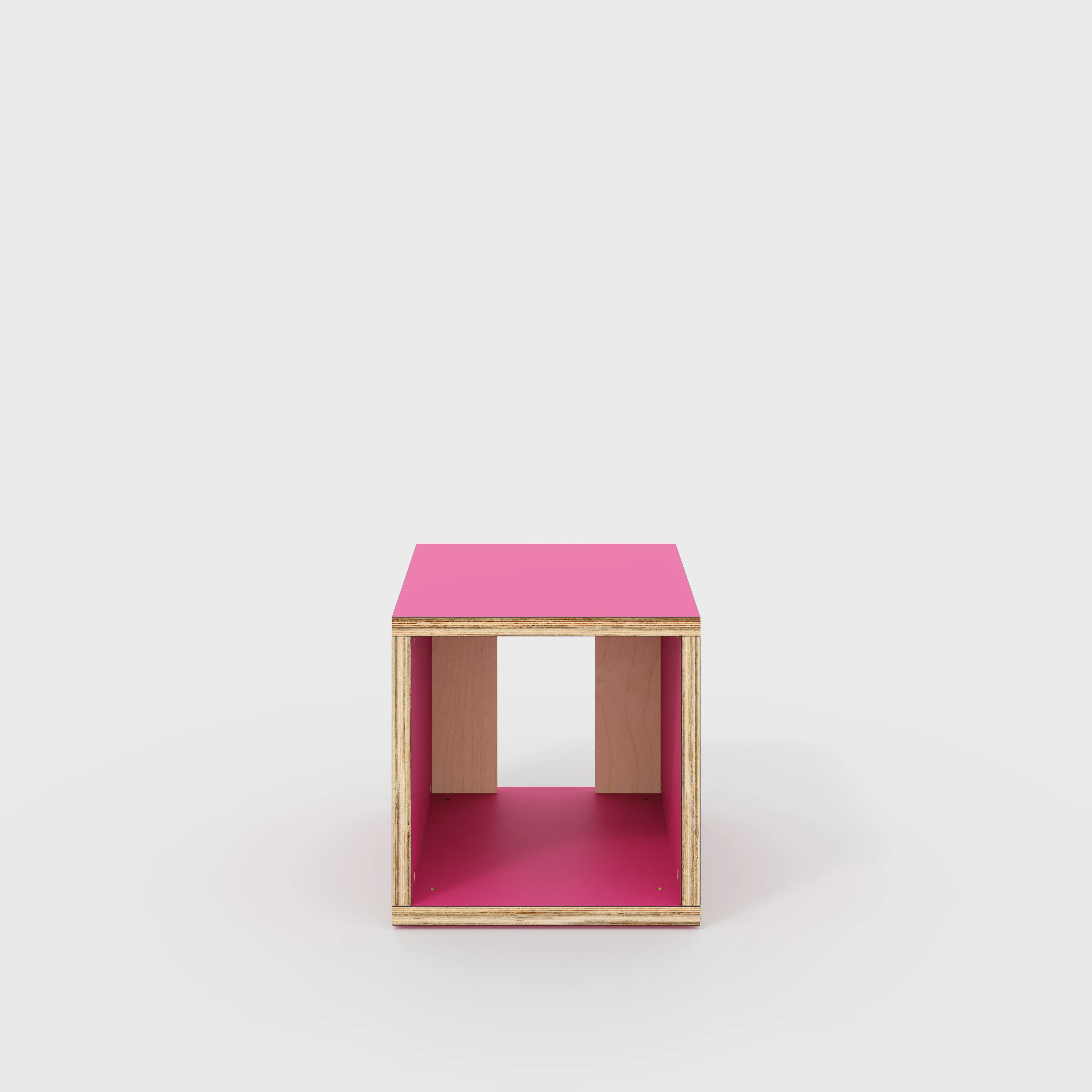 Plywood Open Shelves - Formica Juicy Pink - 400(w) x 400(d) x 400(h)