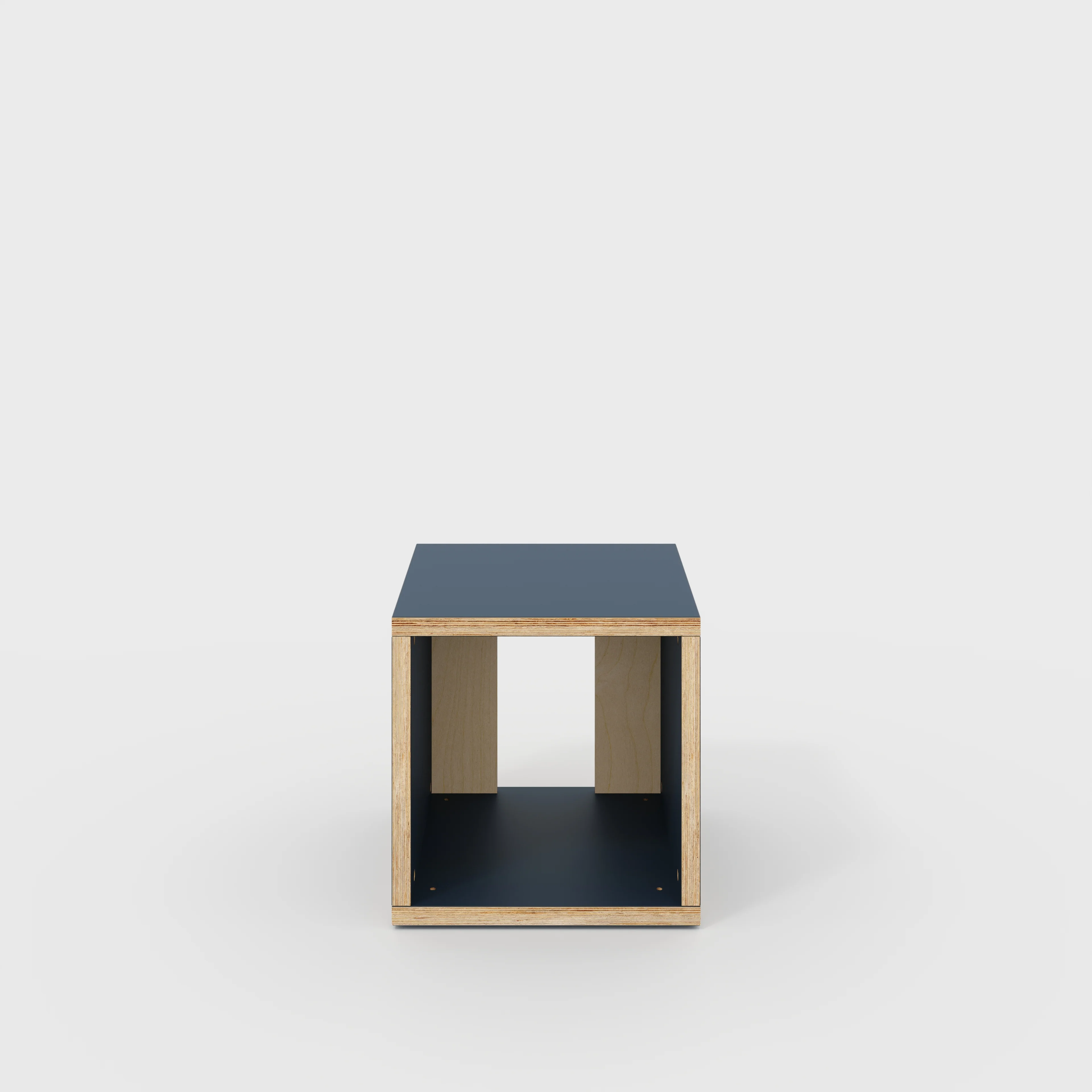 Plywood Open Shelves - Formica Night Sea Blue - 400(w) x 400(d) x 400(h)