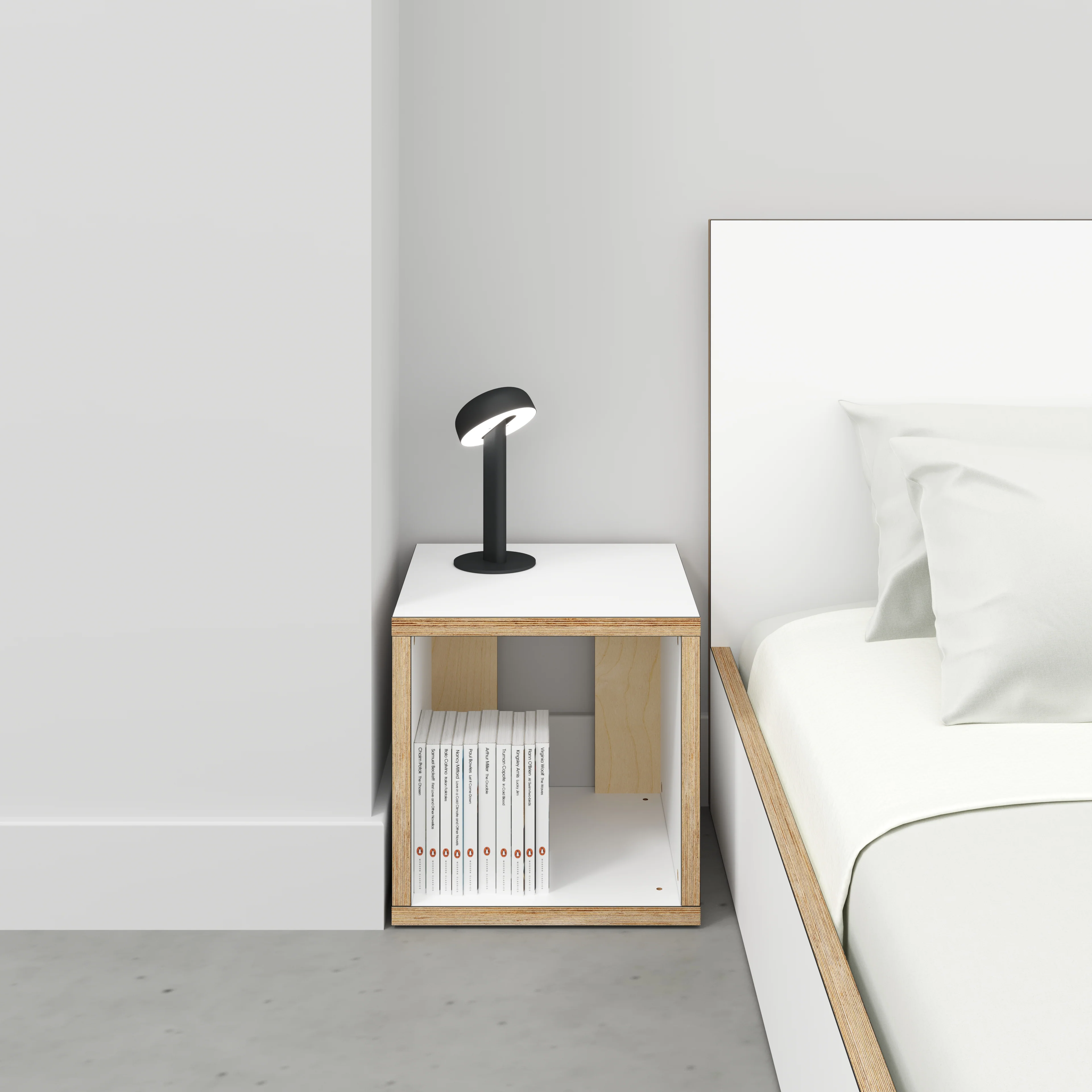 Plywood Open Shelves - Formica White - 400(w) x 400(d) x 400(h) - Image 2