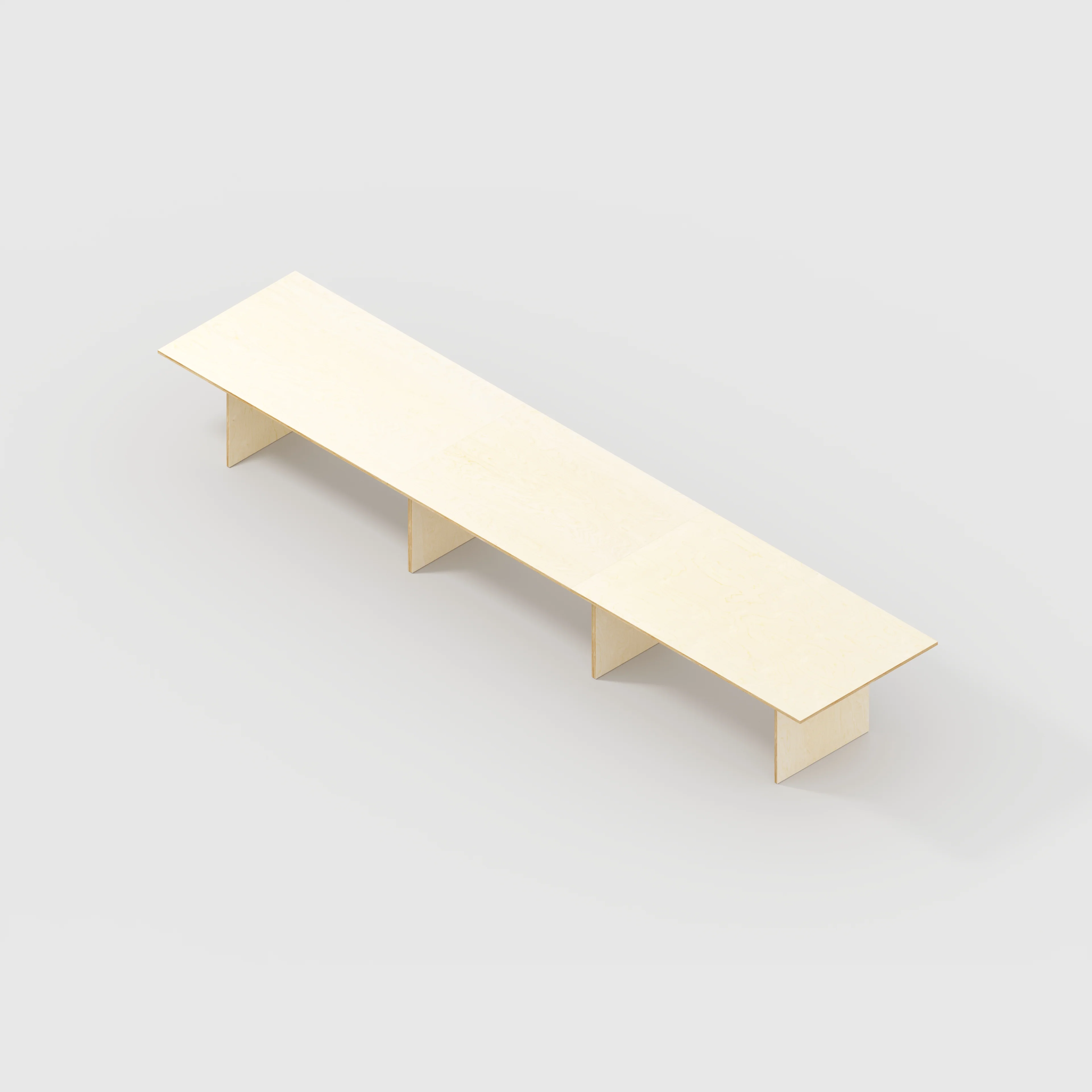 Plywood Platform Table - Plywood Birch - 5600(w) x 1000(d) x 750(h) - Image 5