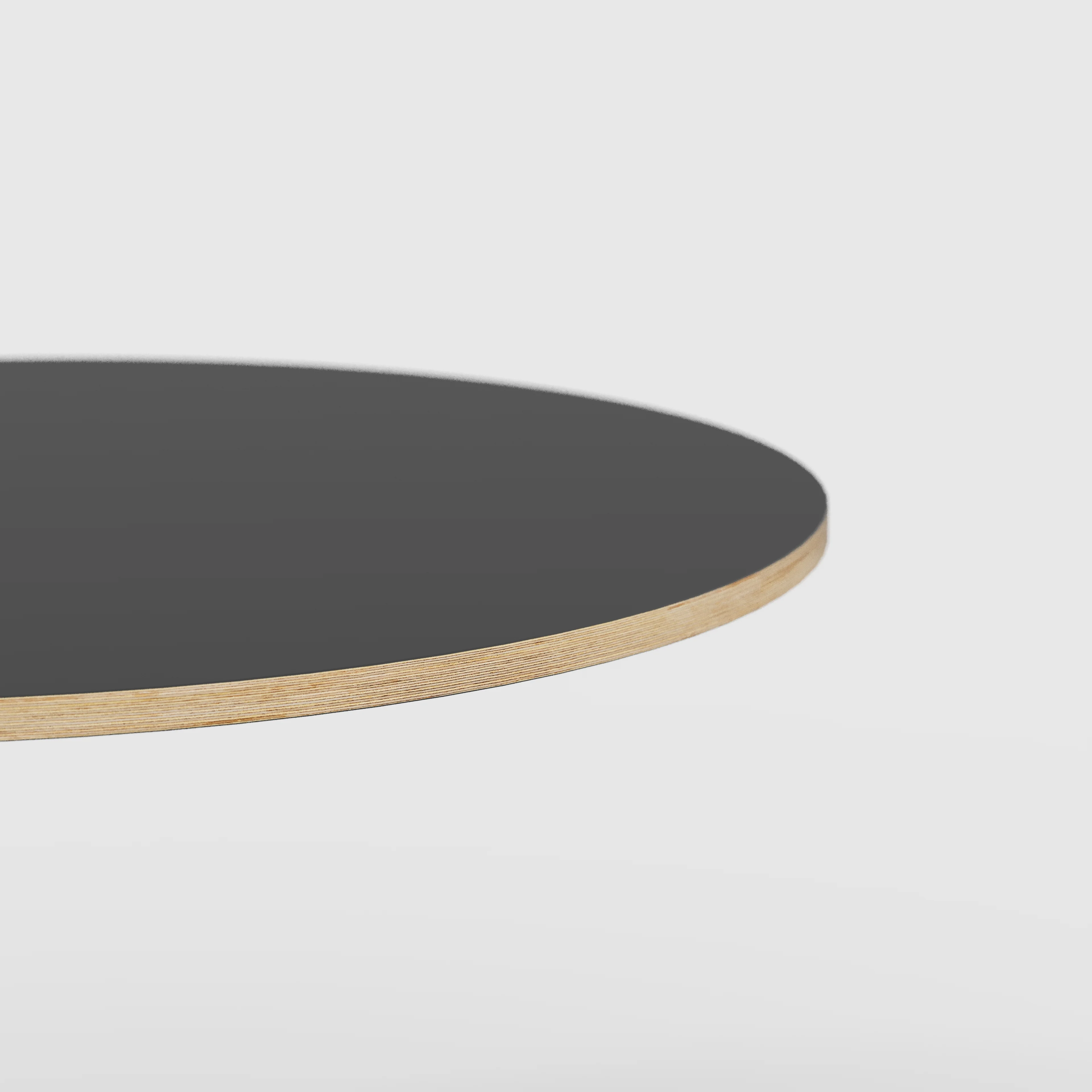 Plywood Round Tabletop - Formica Diamond Black - 1200(dia) - Image 3