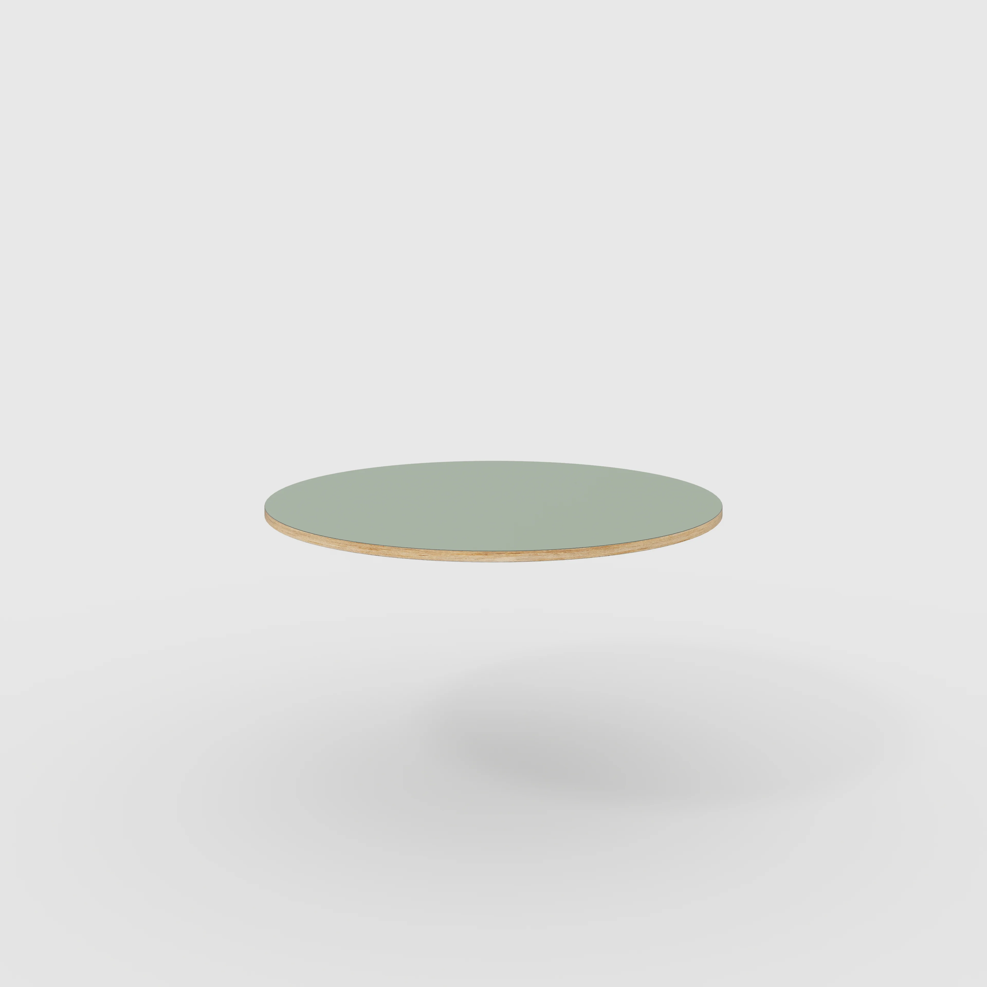 Plywood Round Tabletop - Formica Green Slate - 1200(dia)