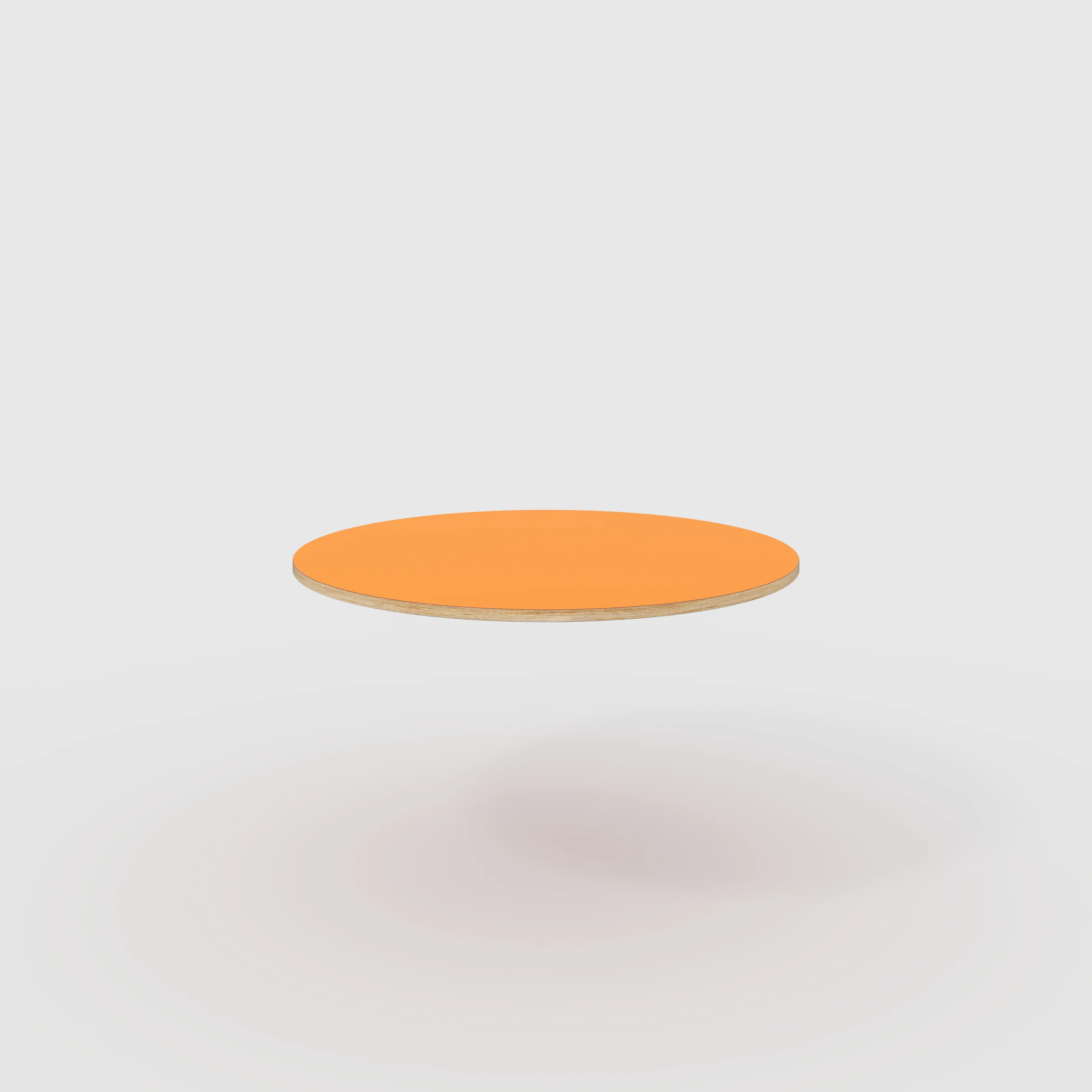 Plywood Round Tabletop - Formica Levante Orange - 1200(dia)