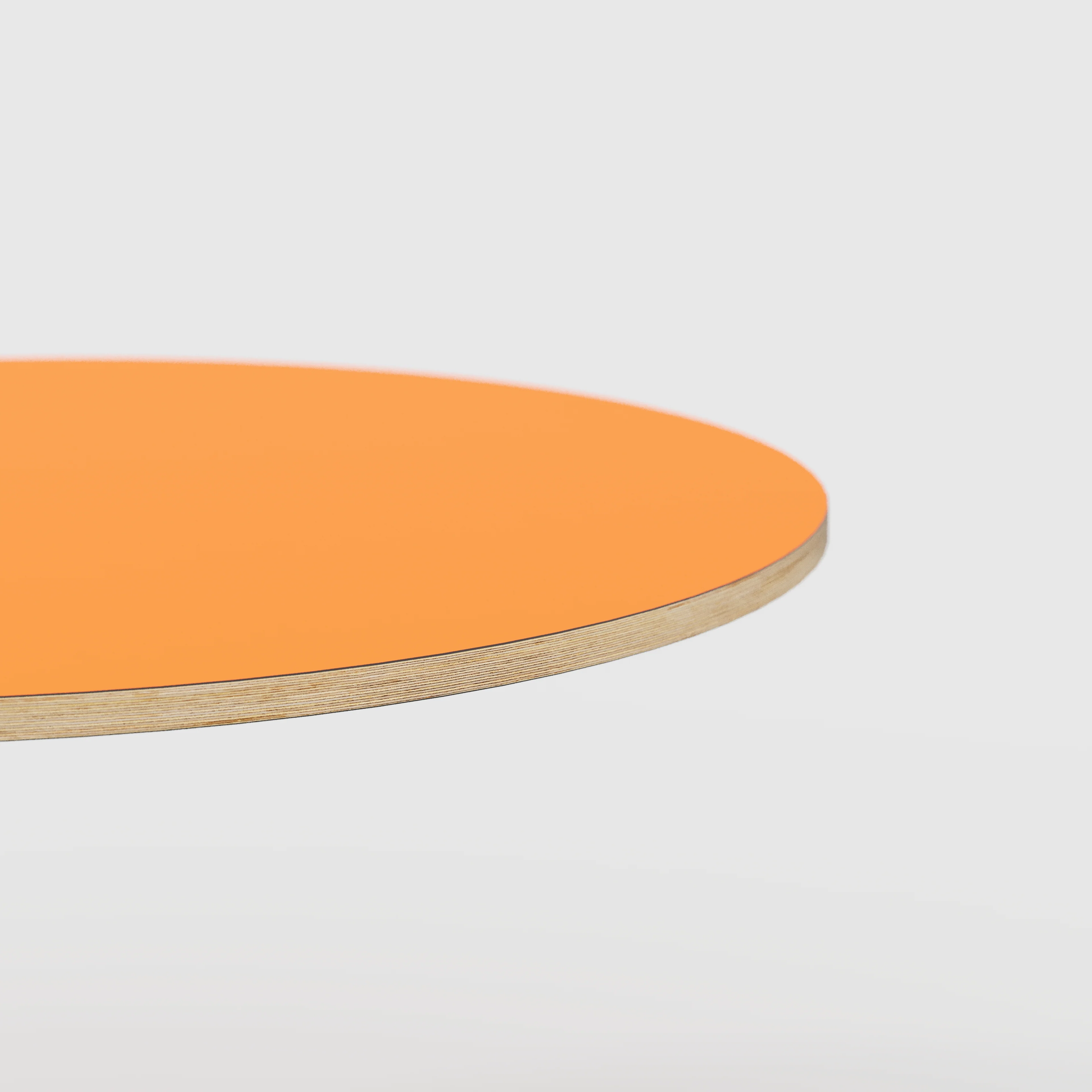Plywood Round Tabletop - Formica Levante Orange - 800(dia) - Image 3
