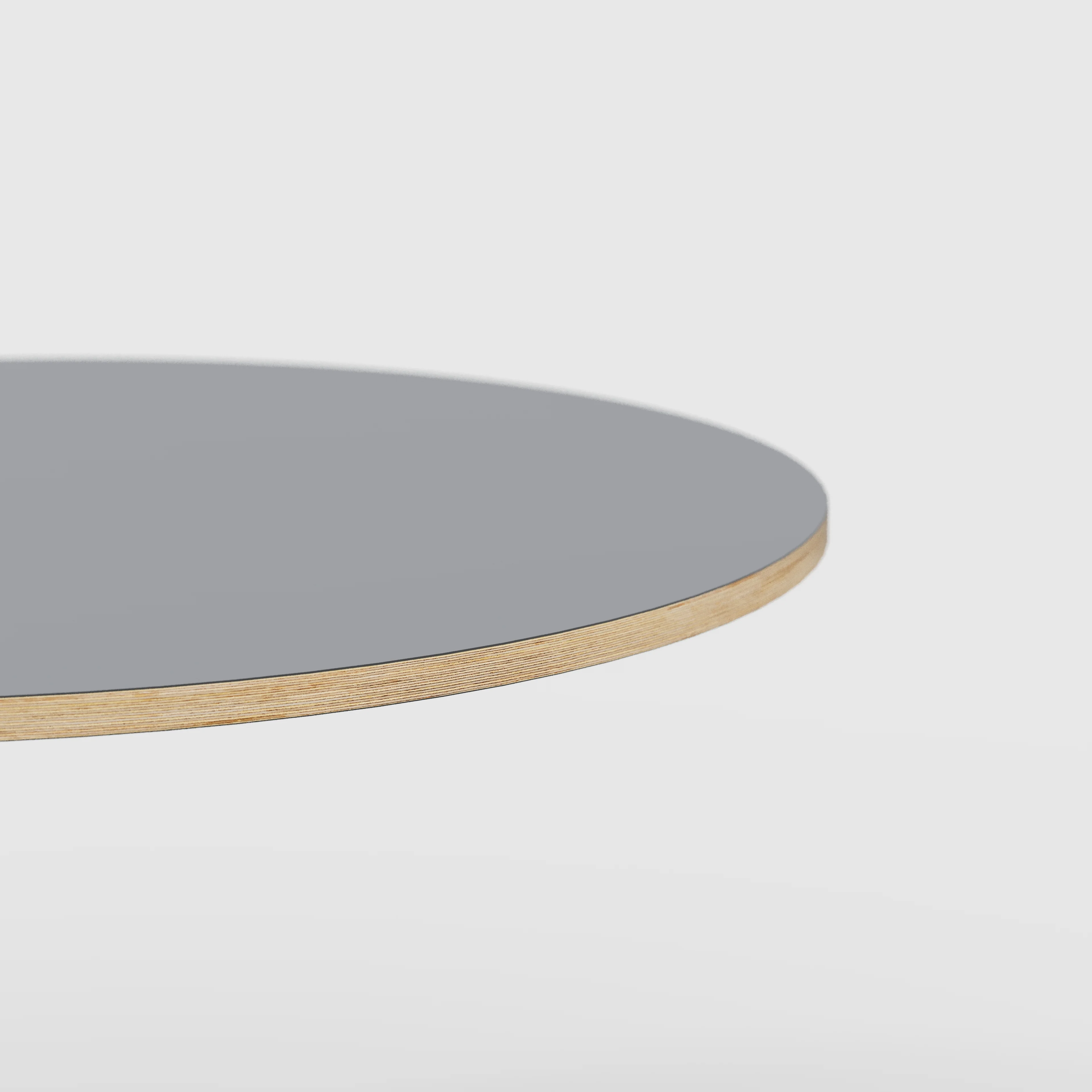Plywood Round Tabletop - Formica Tornado Grey - 800(dia) - Image 3