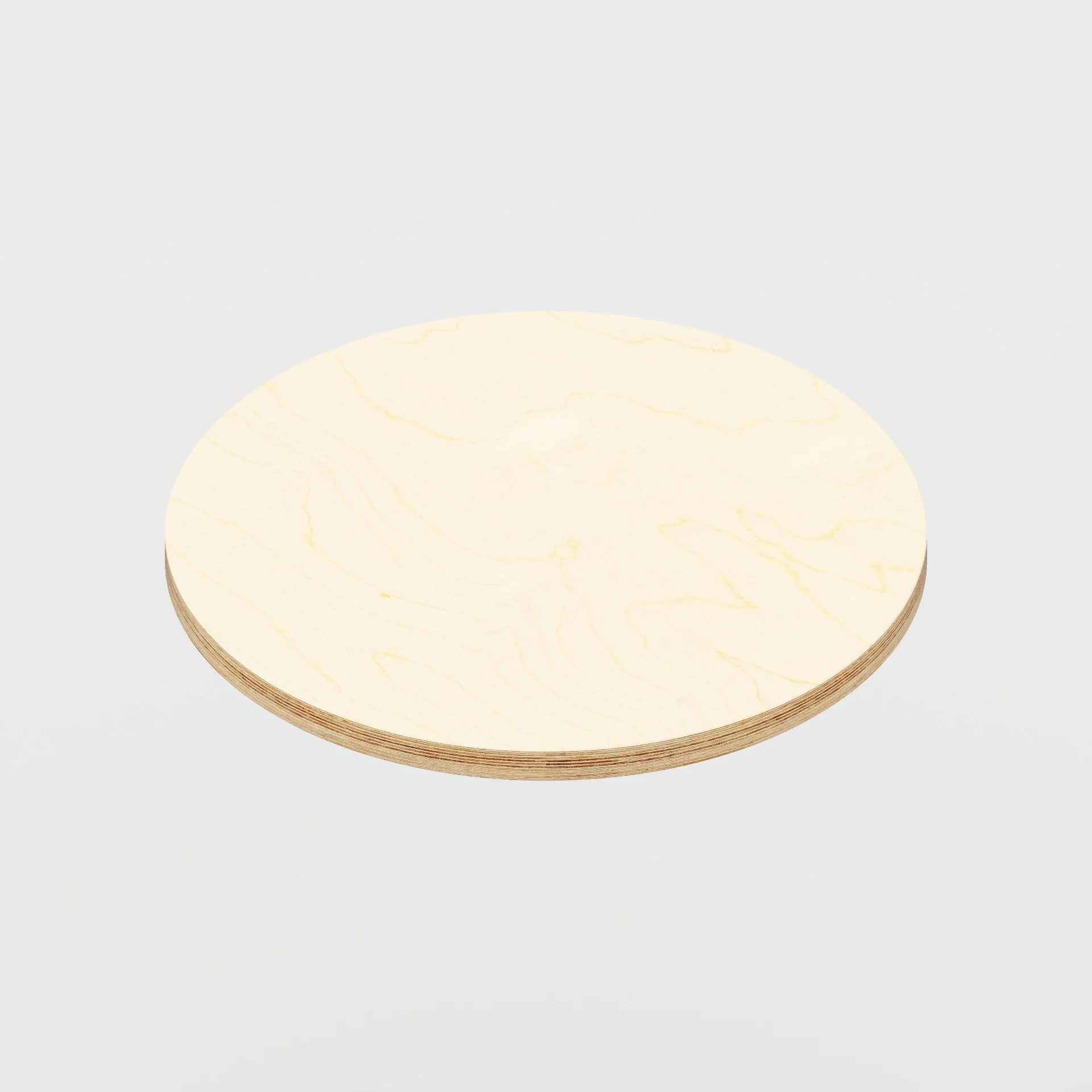 Plywood Round Tabletop - Plywood Birch - 600(dia) - 24mm
