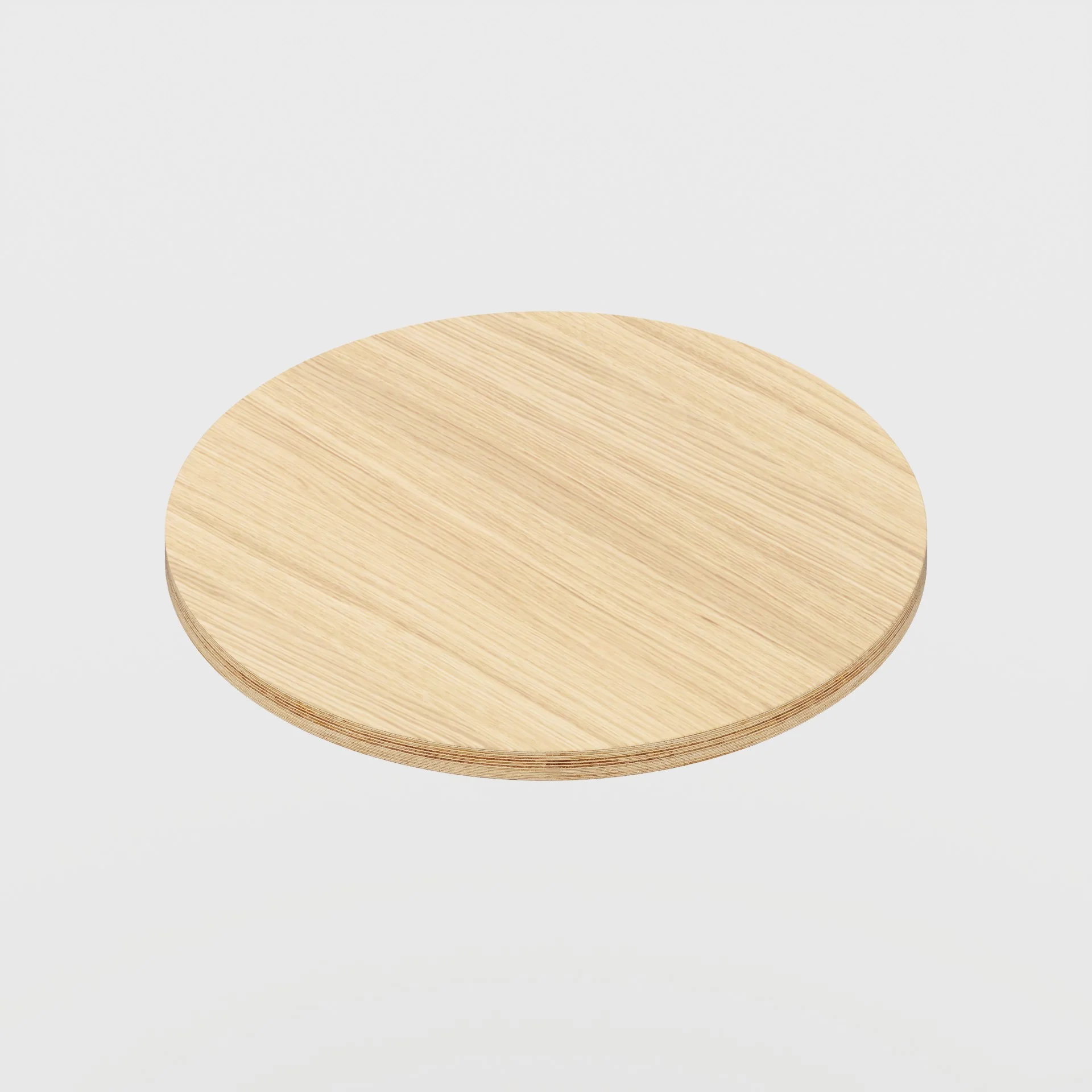 Plywood Round Tabletop - Plywood Oak - 600(dia) - 30mm