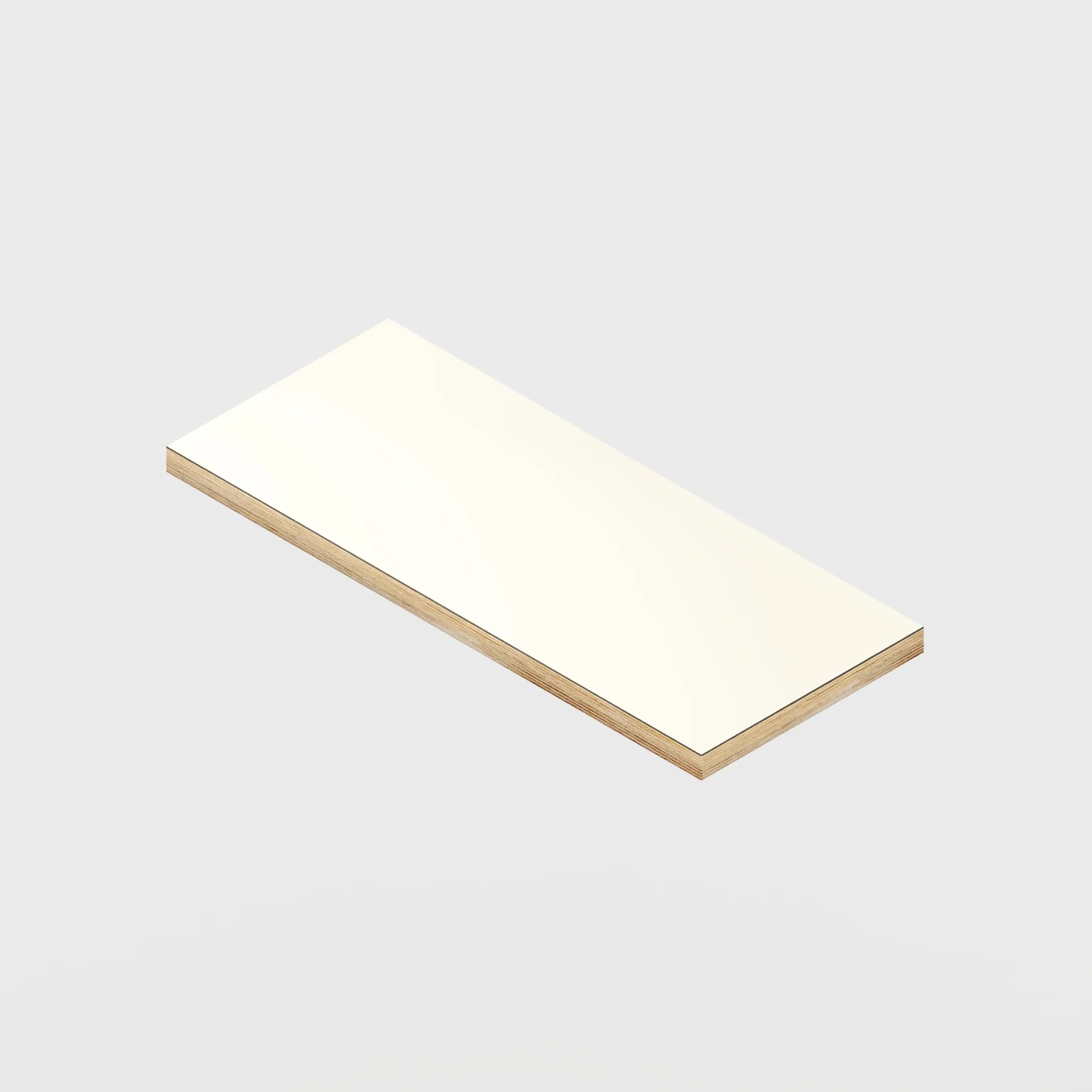Plywood Shelf - Formica Antique White - 600(w) x 250(d) - 24mm