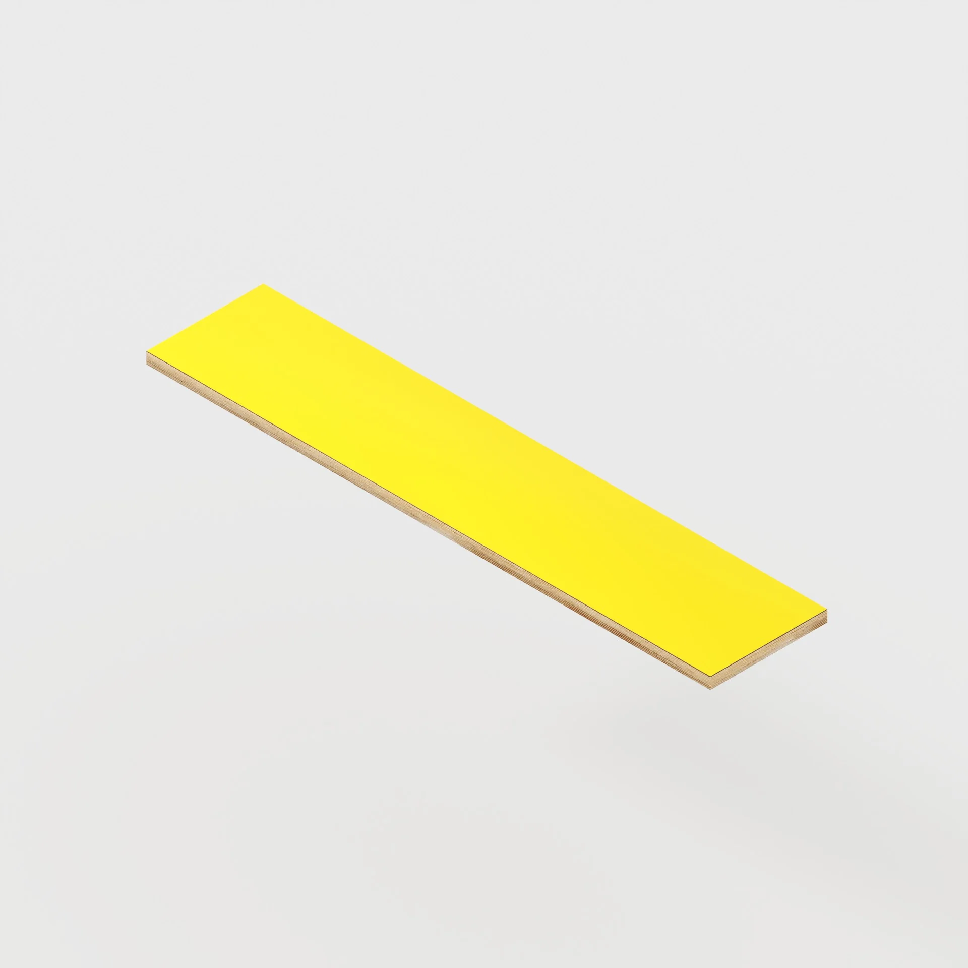 Plywood Shelf - Formica Chrome Yellow - 1000(w) x 280(d) - 24mm