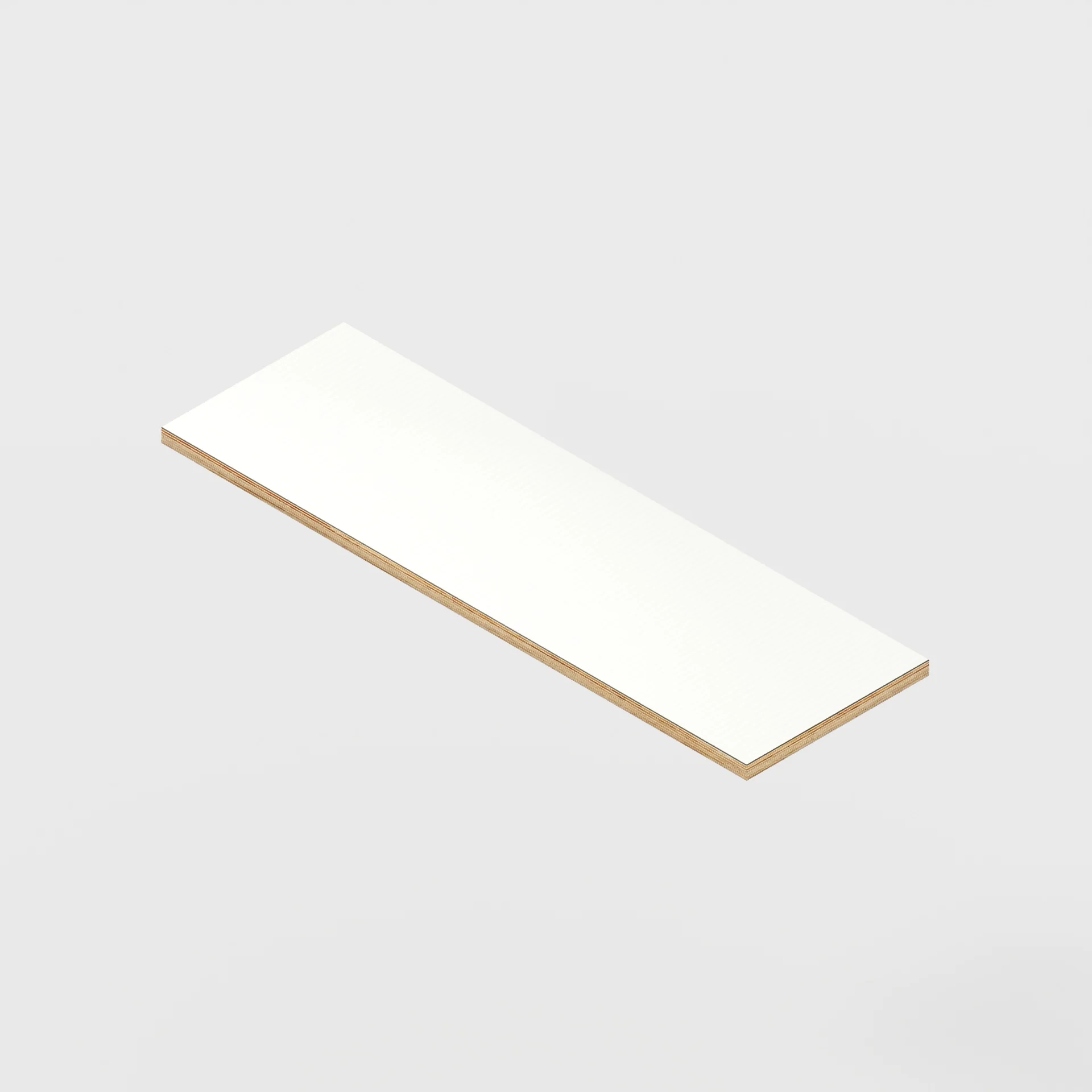 Plywood Shelf - Formica Dogbone White - 800(w) x 250(d) - 24mm