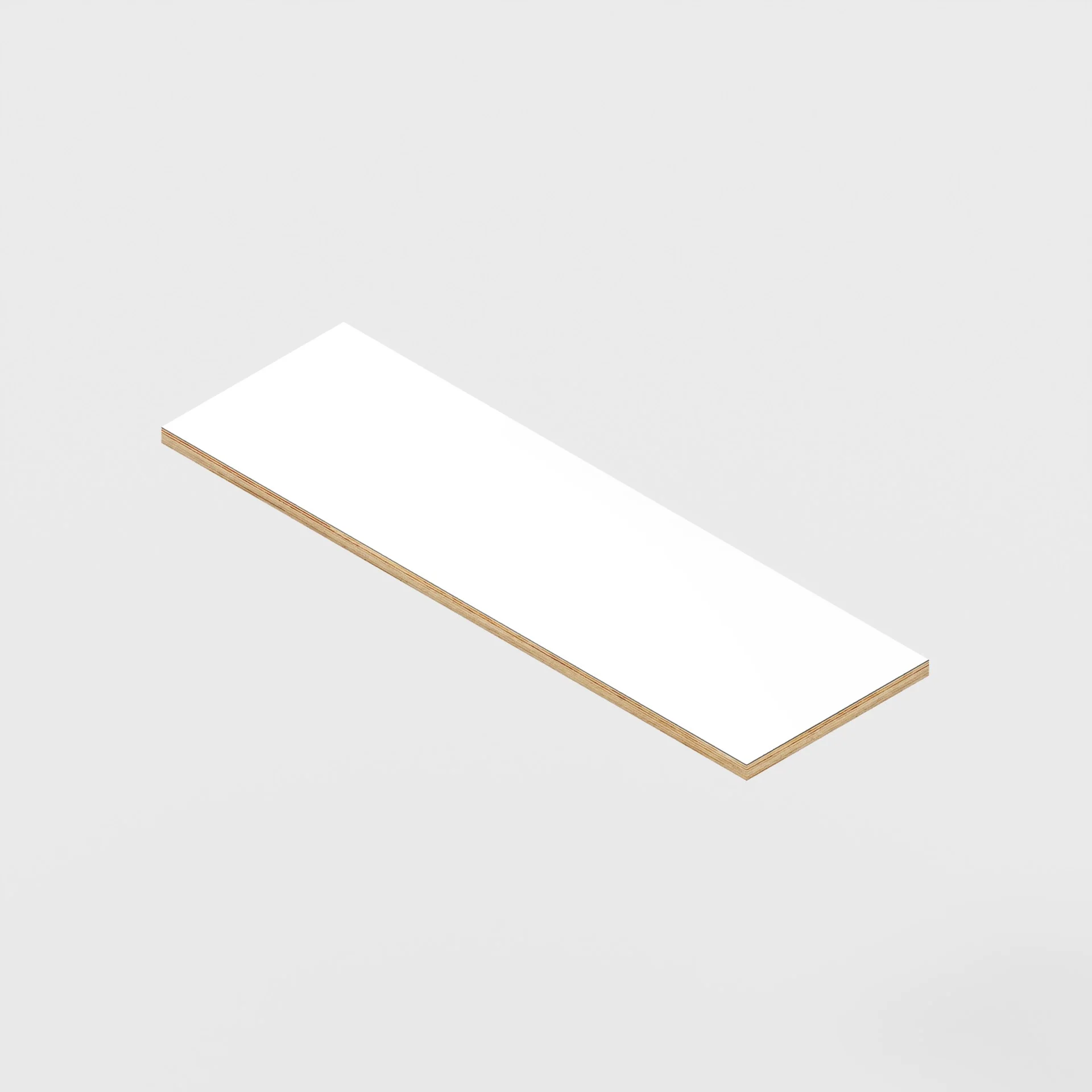 Plywood Shelf - Formica White - 800(w) x 250(d) - 24mm