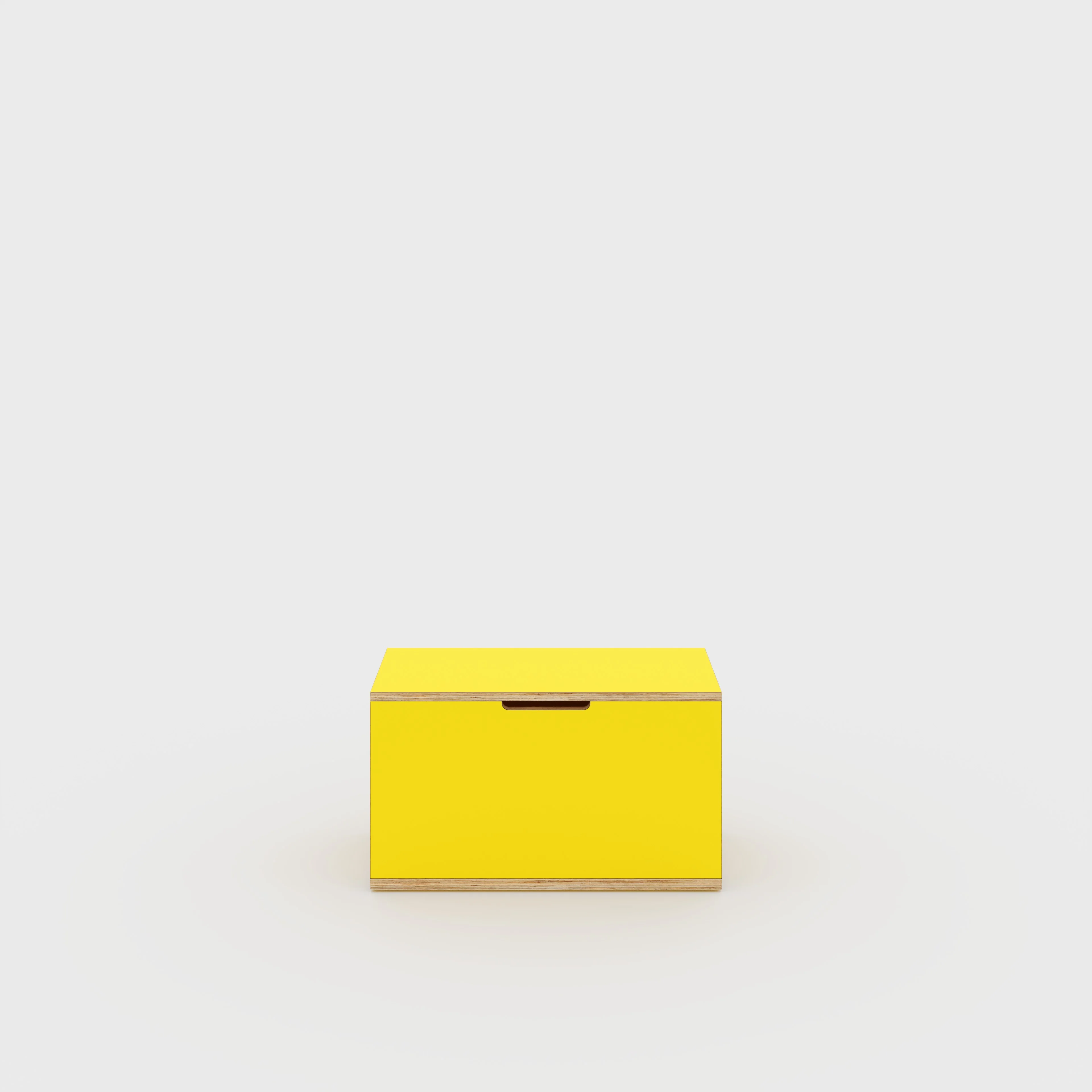Plywood Storage Trunk - Formica Chrome Yellow - 800(w) x 400(d) x 450(h)