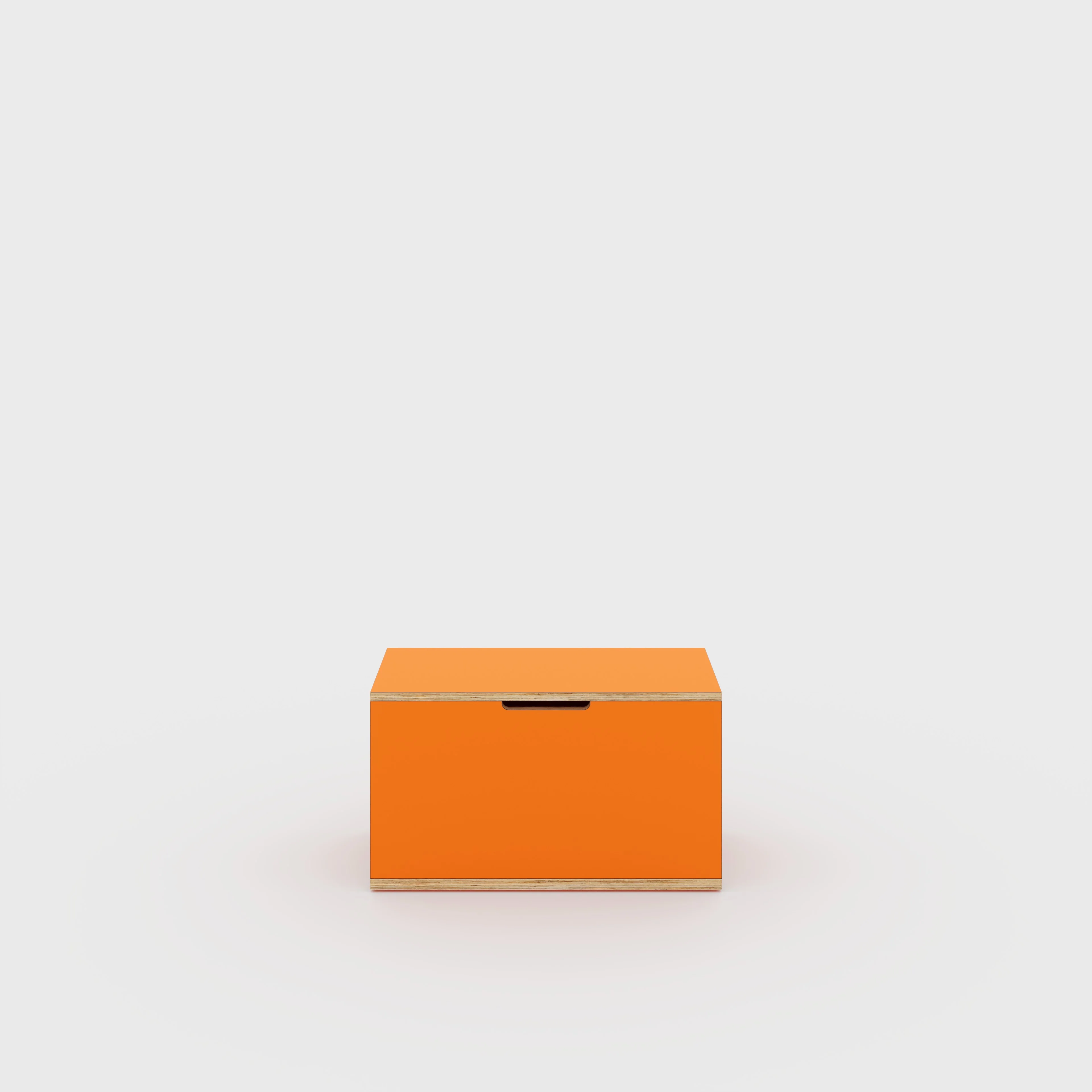 Plywood Storage Trunk - Formica Levante Orange - 800(w) x 400(d) x 450(h)