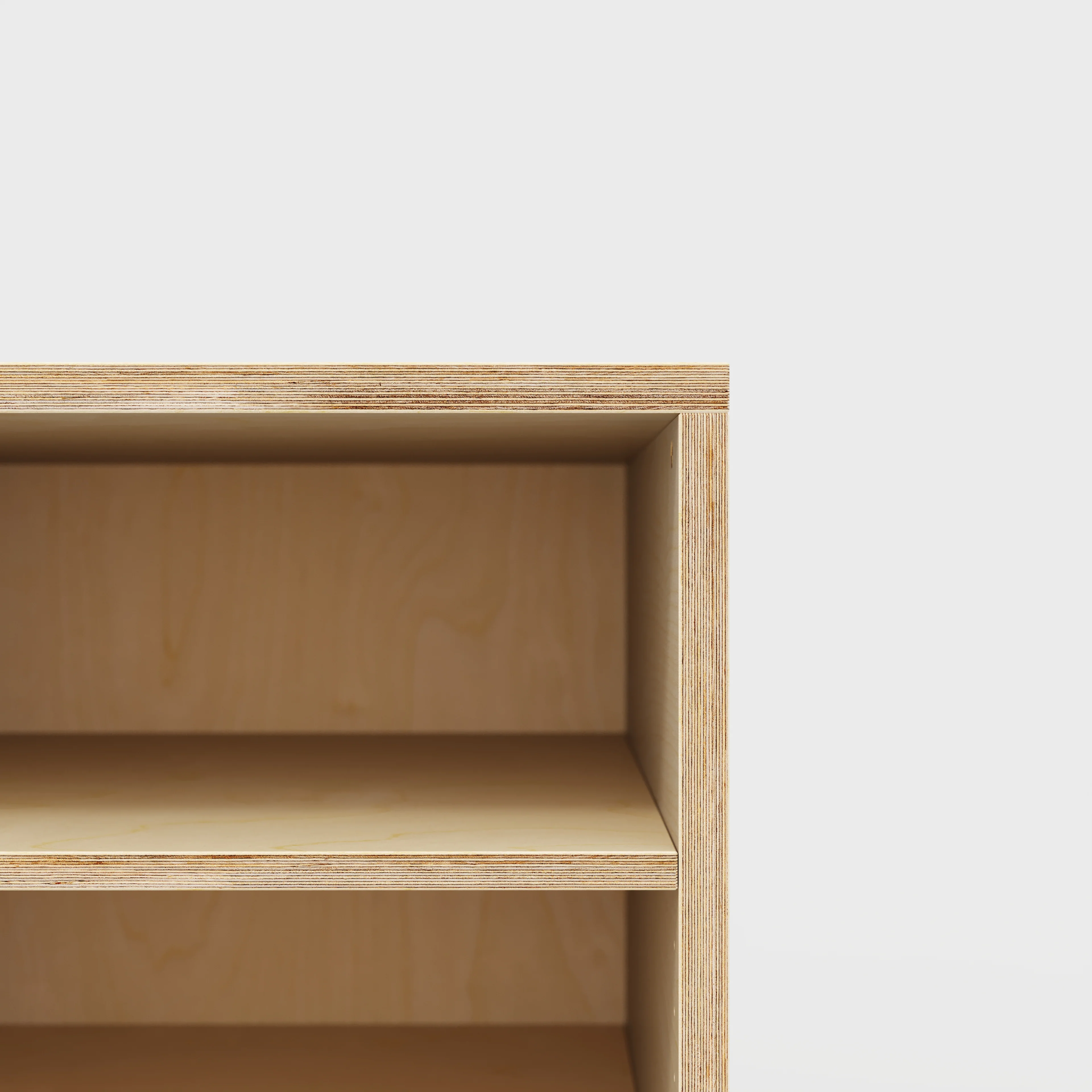 Plywood Storage with Shelves - Plywood Birch - 400(w) x 600(d) x 750(h) - Image 3
