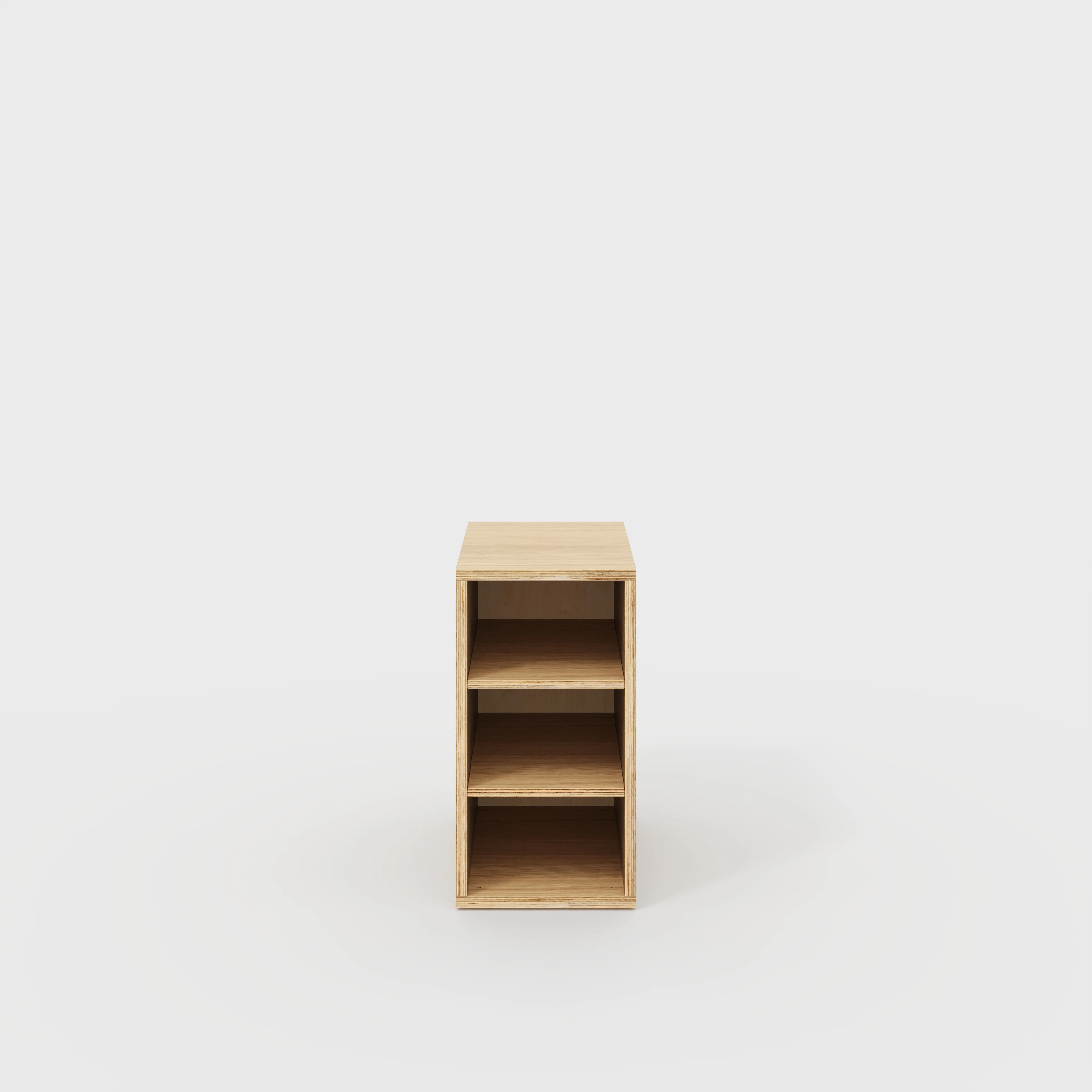 Plywood Storage with Shelves - Plywood Oak - 400(w) x 600(d) x 750(h)