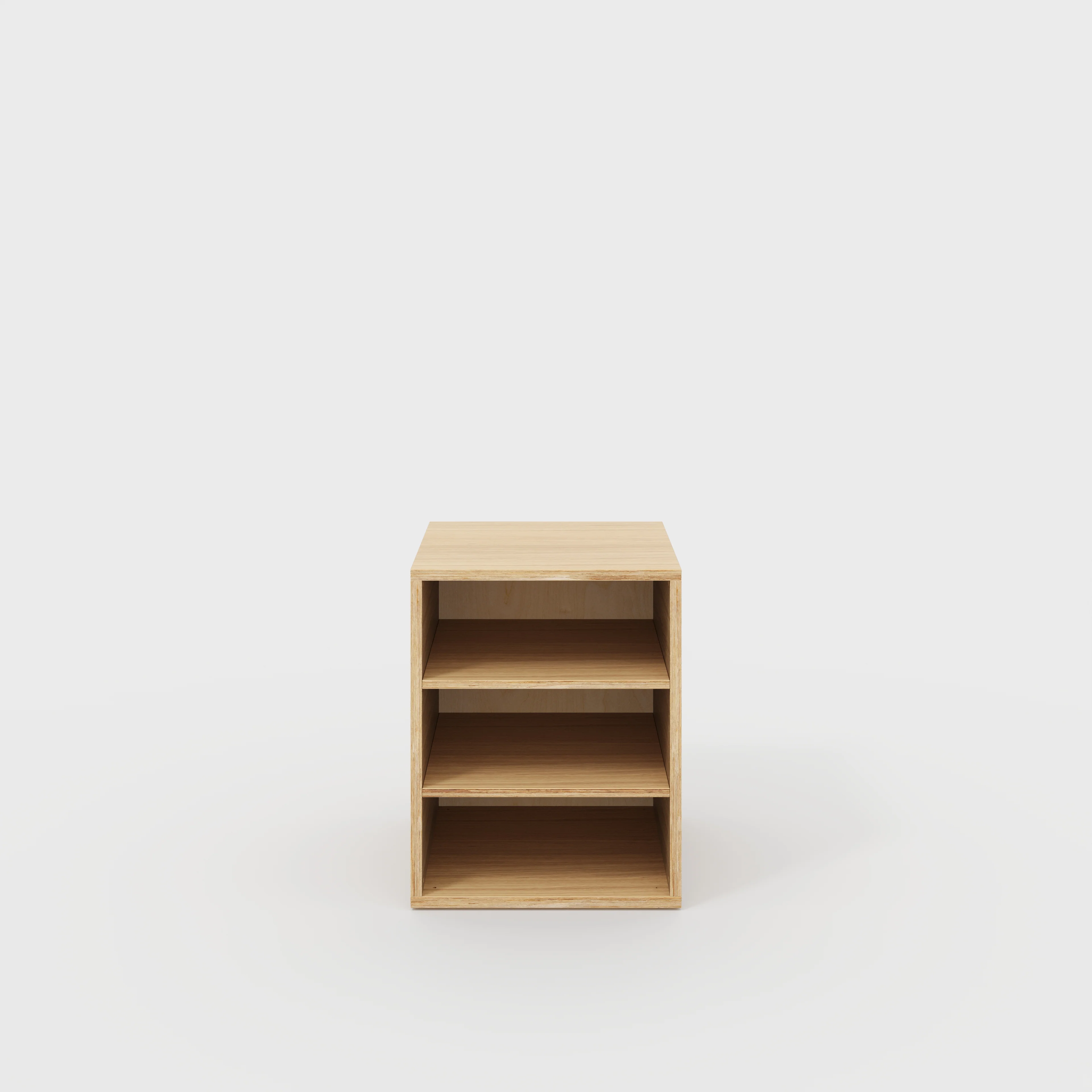Plywood Storage with Shelves - Plywood Oak - 600(w) x 600(d) x 750(h)