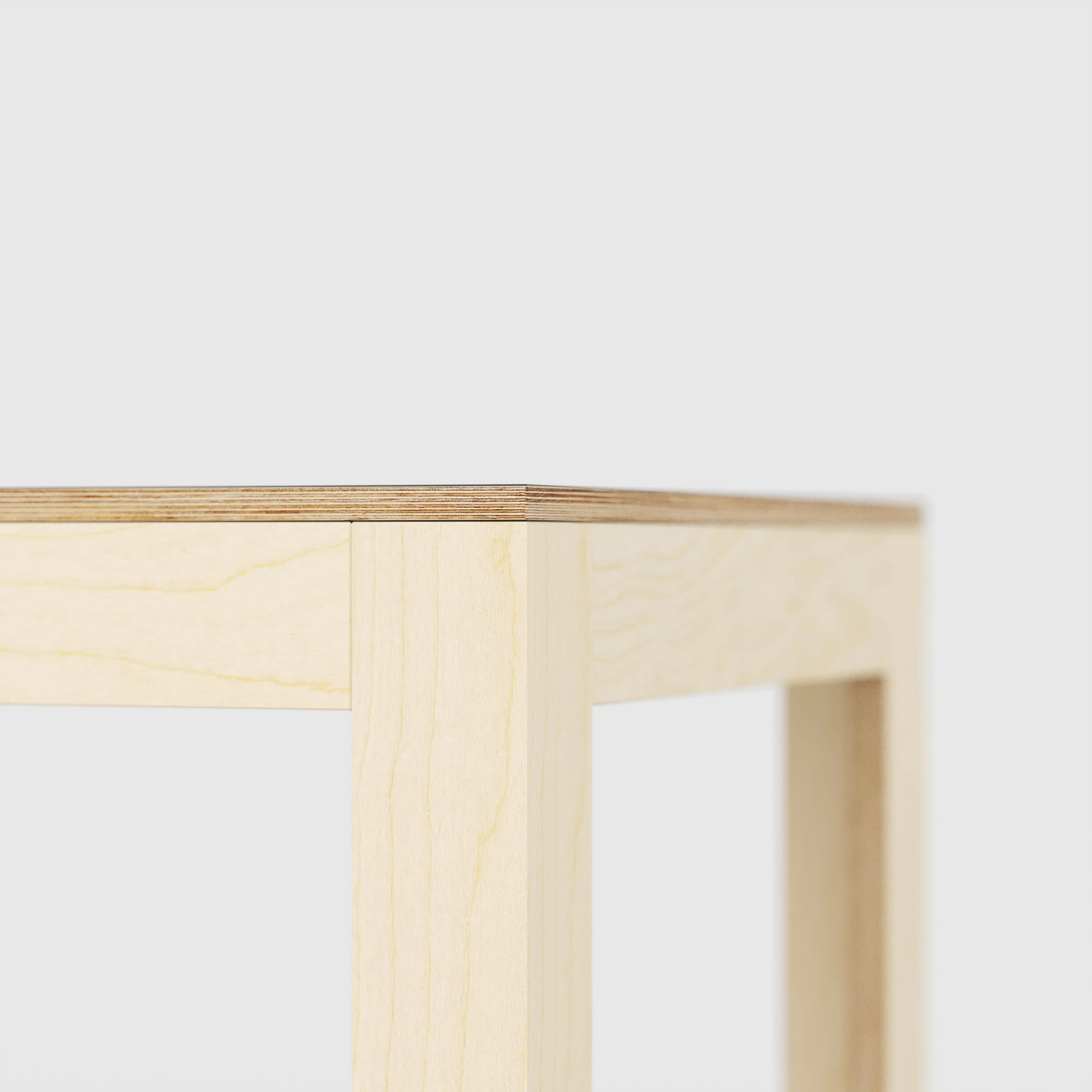 Plywood Table with Solid Frame - Plywood Oak - 2000(w) x 1000(d) x 750(h) x 750(h) - Image 4