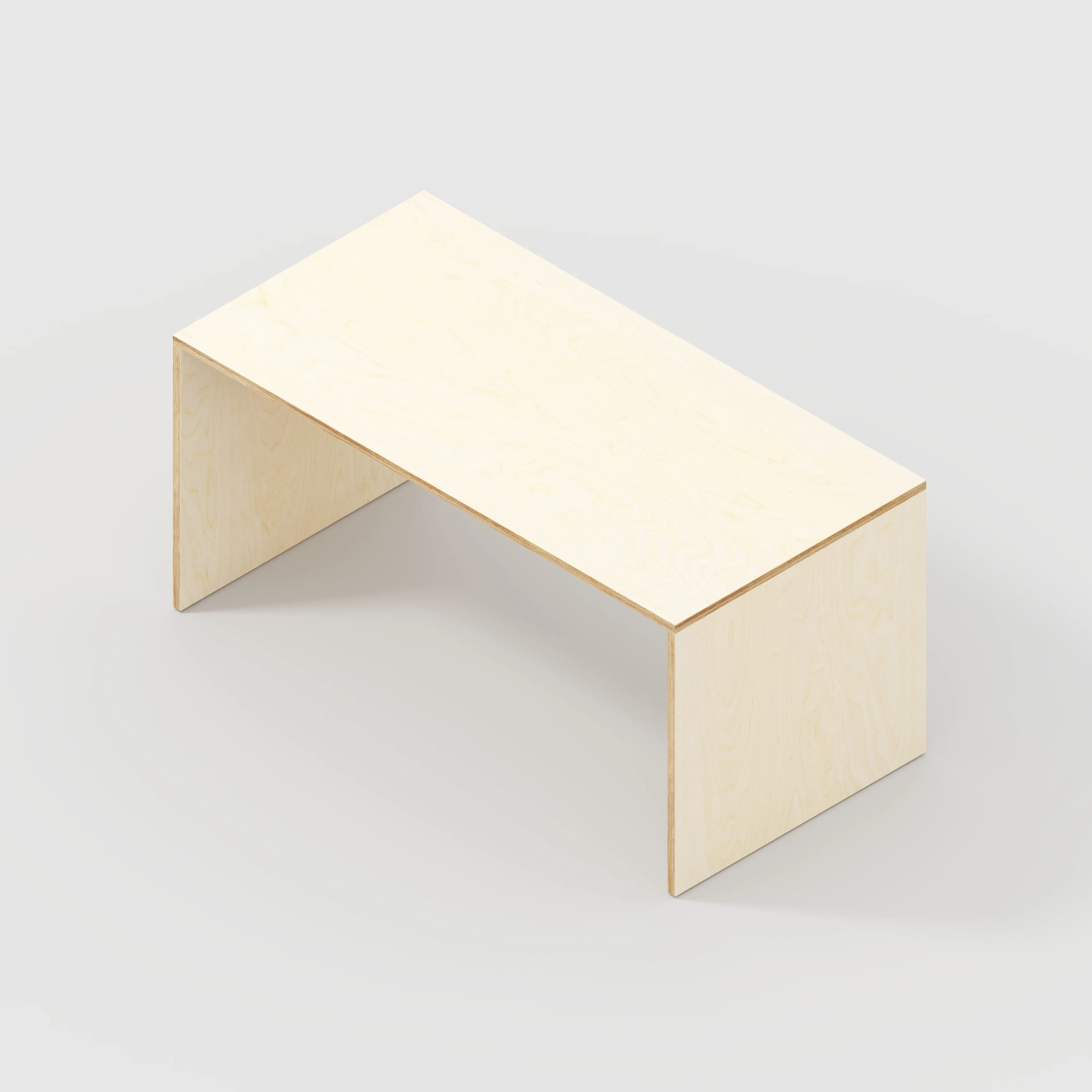 Plywood Table with Solid Sides - Plywood Birch - 1600(w) x 800(d) x 750(h) - Image 5