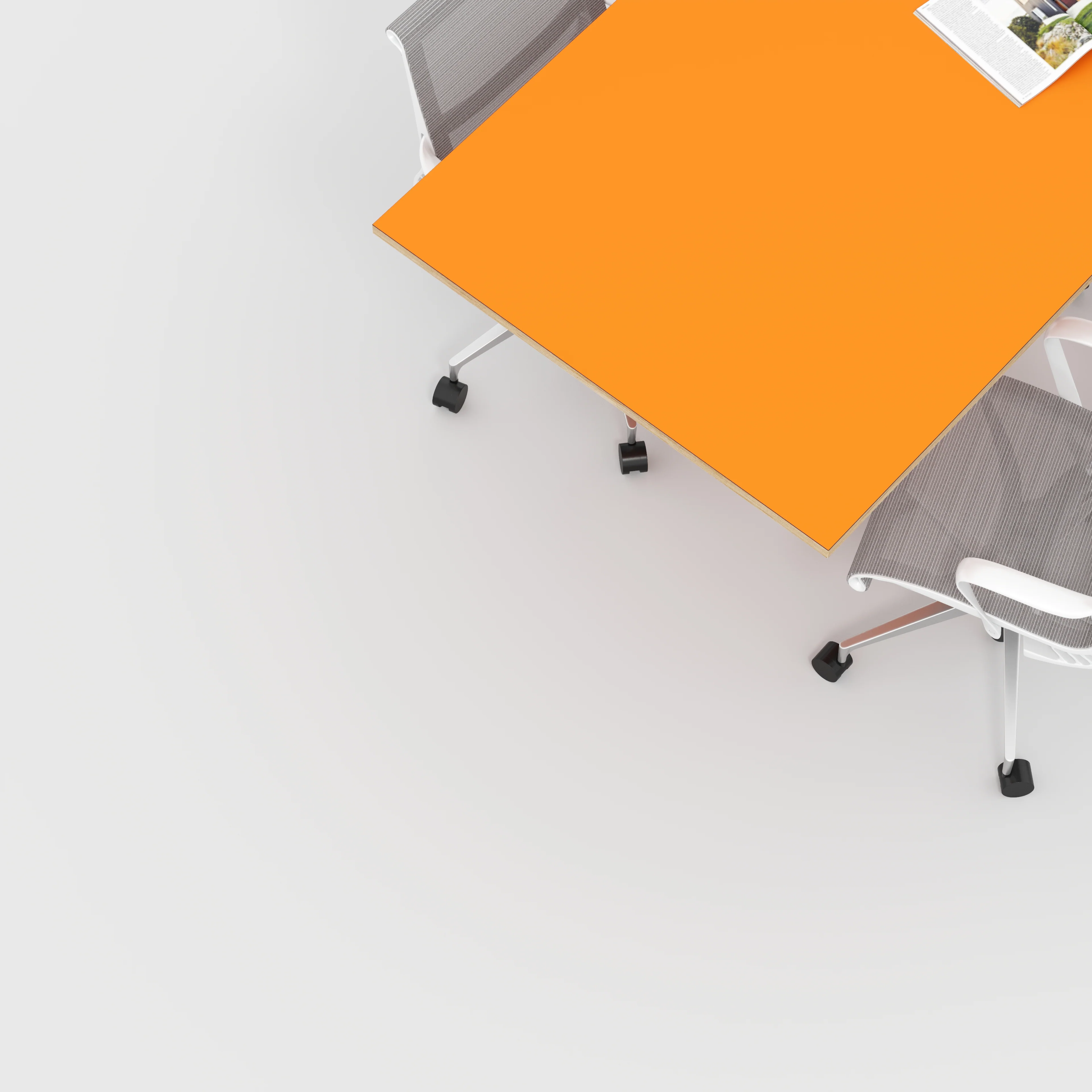 Plywood Tabletop - Formica Levante Orange - 2000(w) x 1000(d) - Image 2