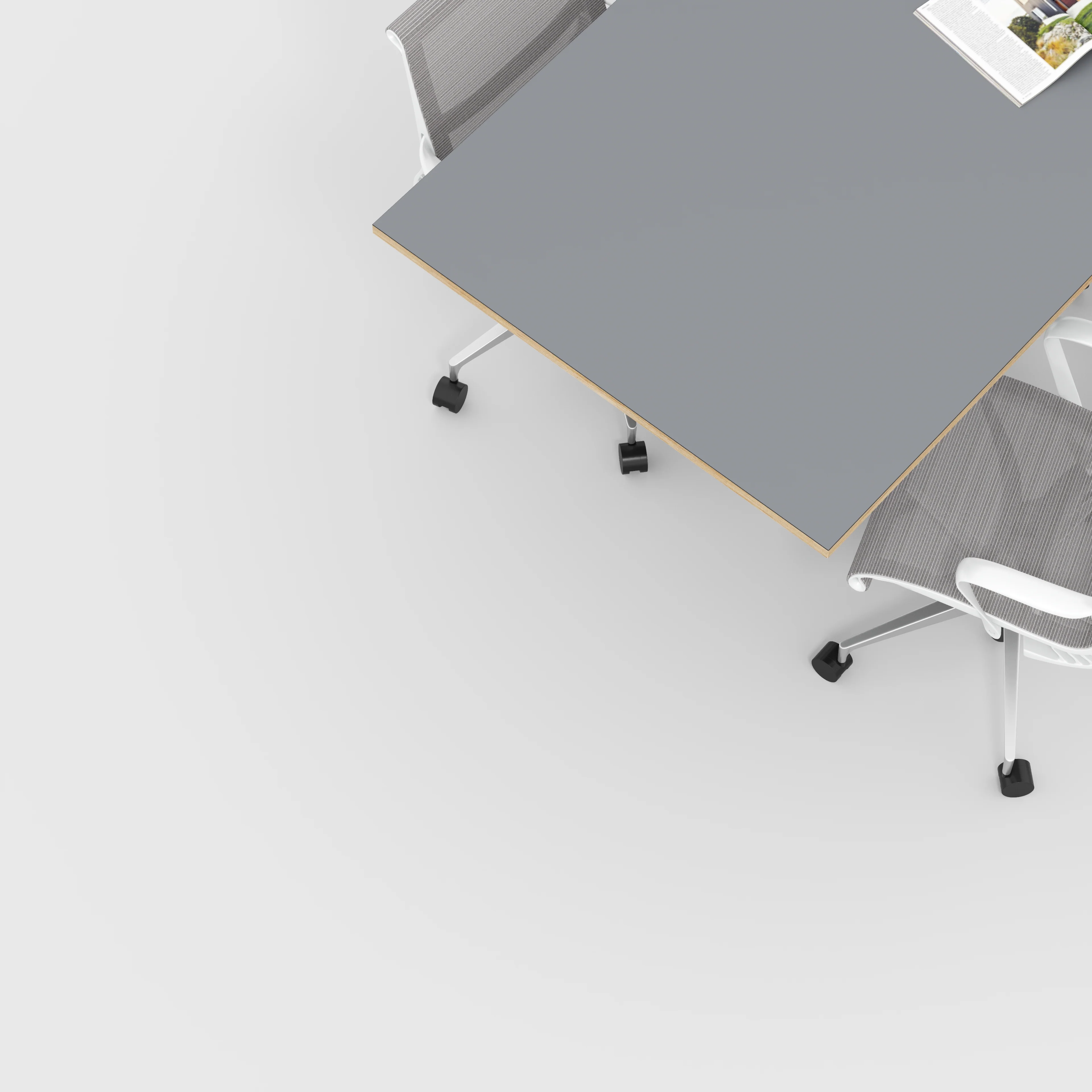 Plywood Tabletop - Formica Tornado Grey - 2000(w) x 1000(d) - Image 2
